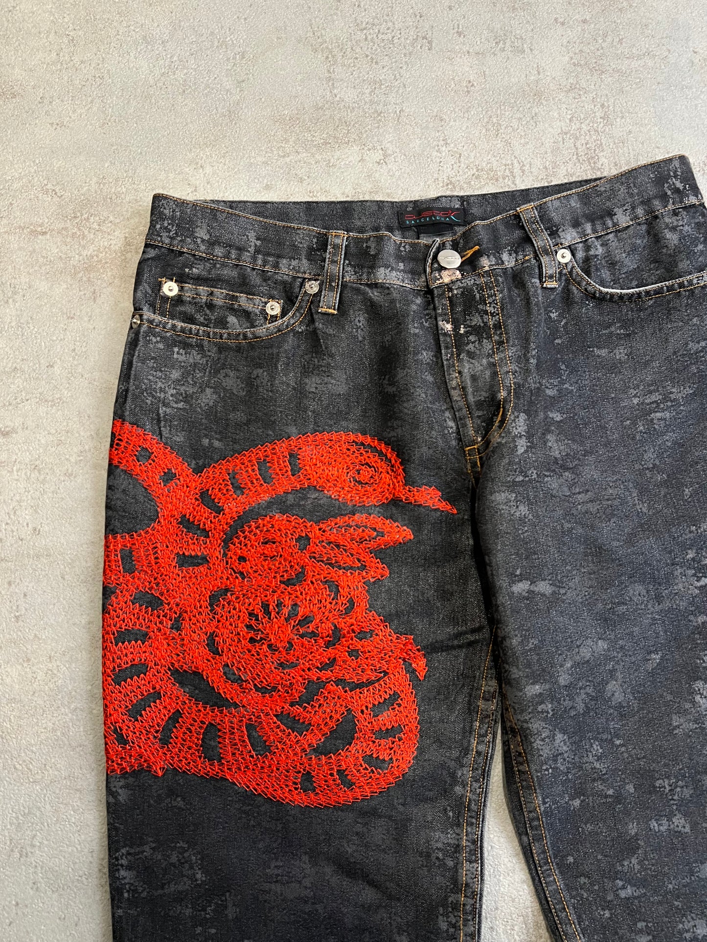 Pantalones Bordados Vintage Custo Barcelona 00’s - M