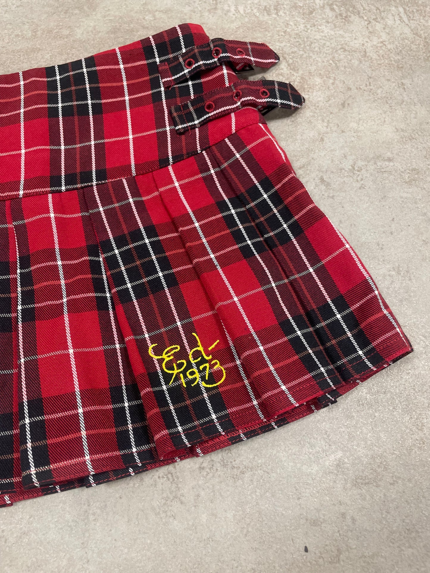 Mini Falda Cuadros Vintage Ed Hardy 00’s - M