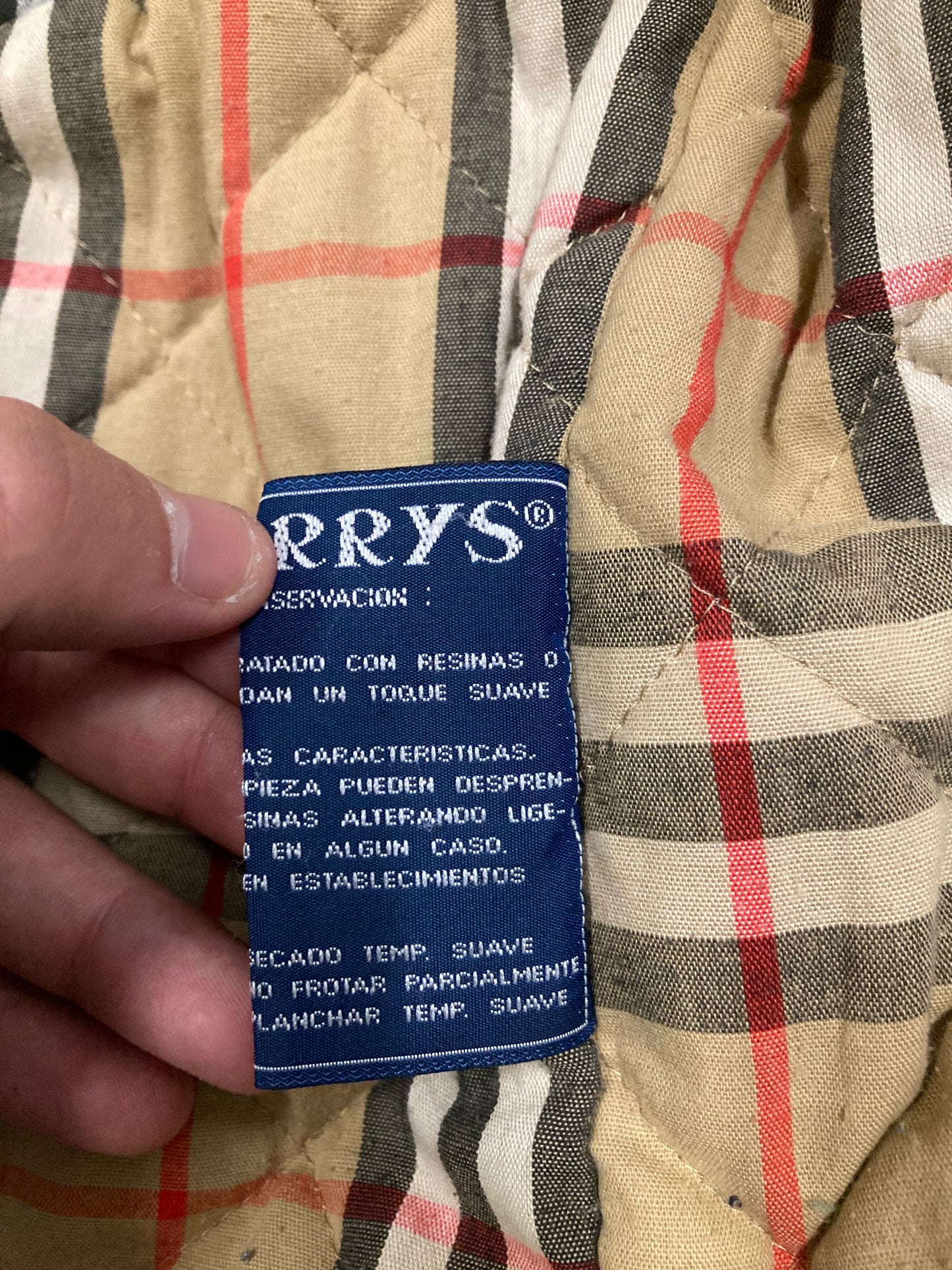 Abrigo Largo Burberry ‘Novacheck’ 00s Vintage - L