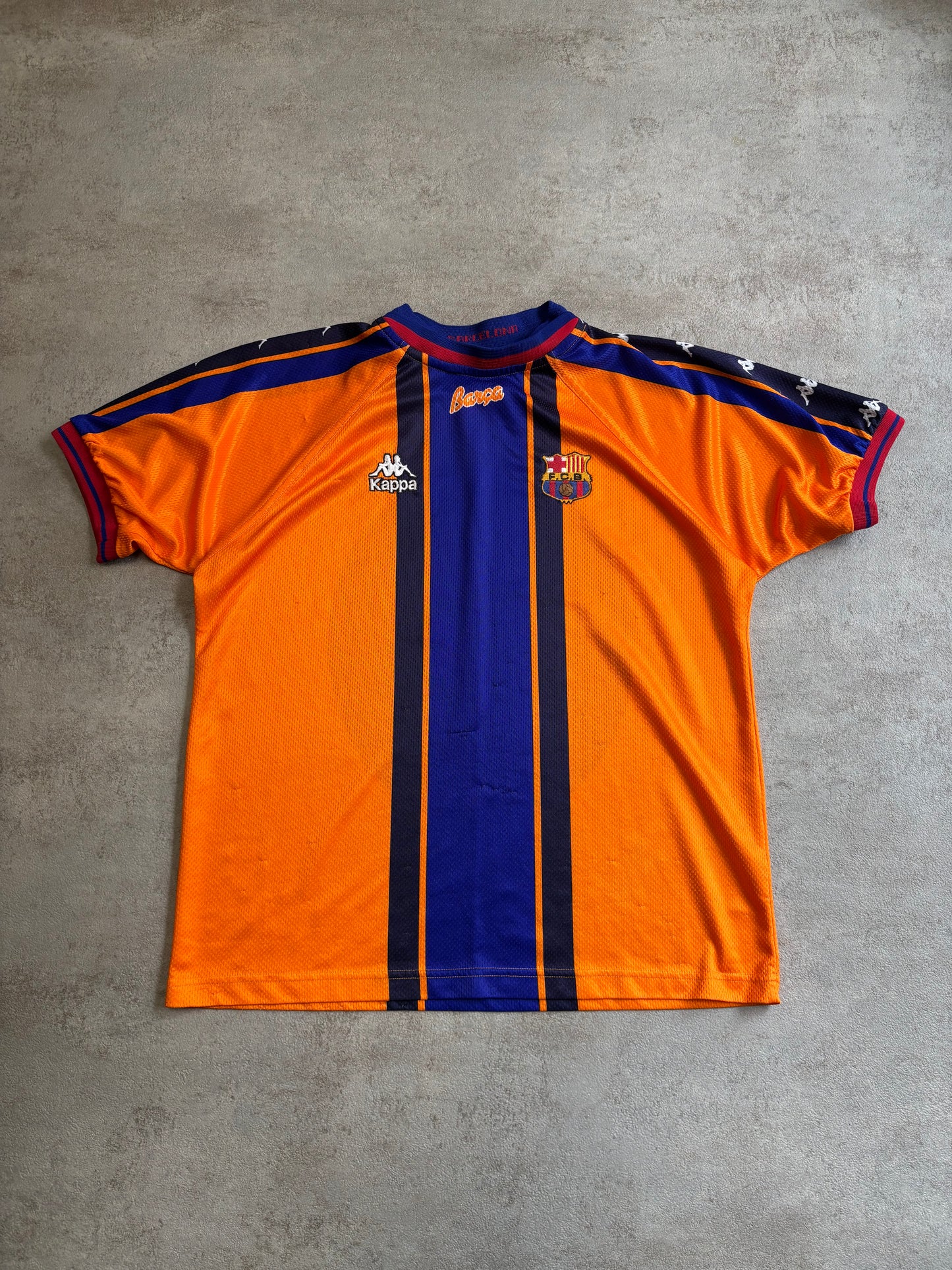 Camiseta Away Kappa Barcelona 1997/98 Vintage - L