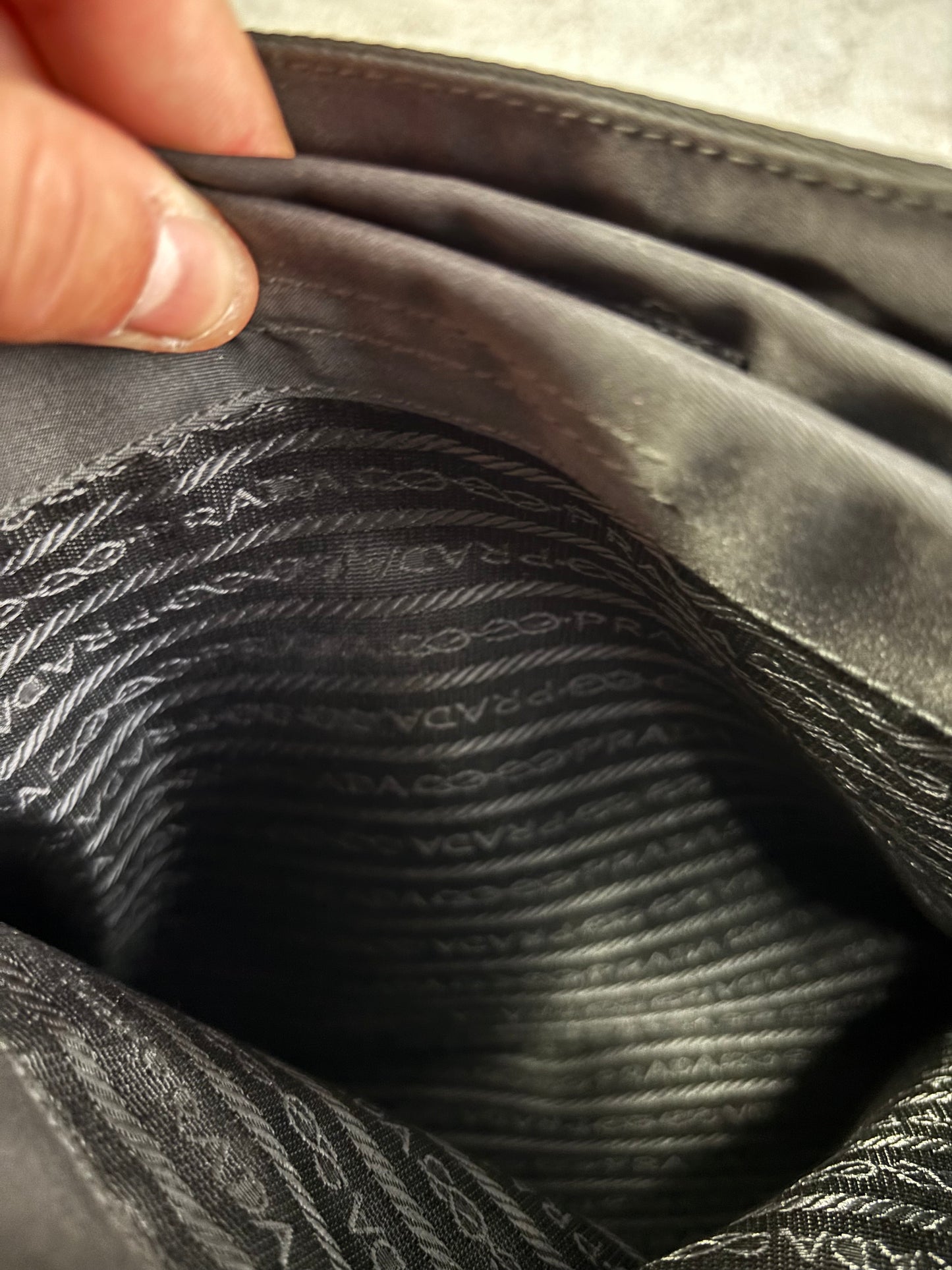 Bolso de Hombro Nylon Prada 00s Vintage