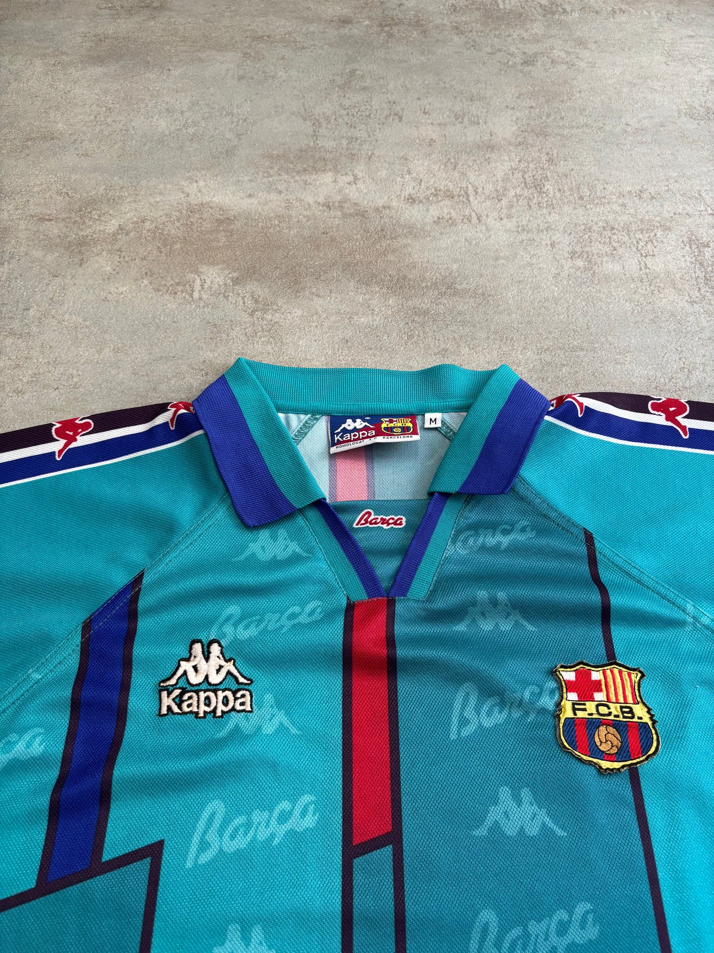 Camiseta Visitante Kappa F.C Barcelona 1995/96 Vintage - M