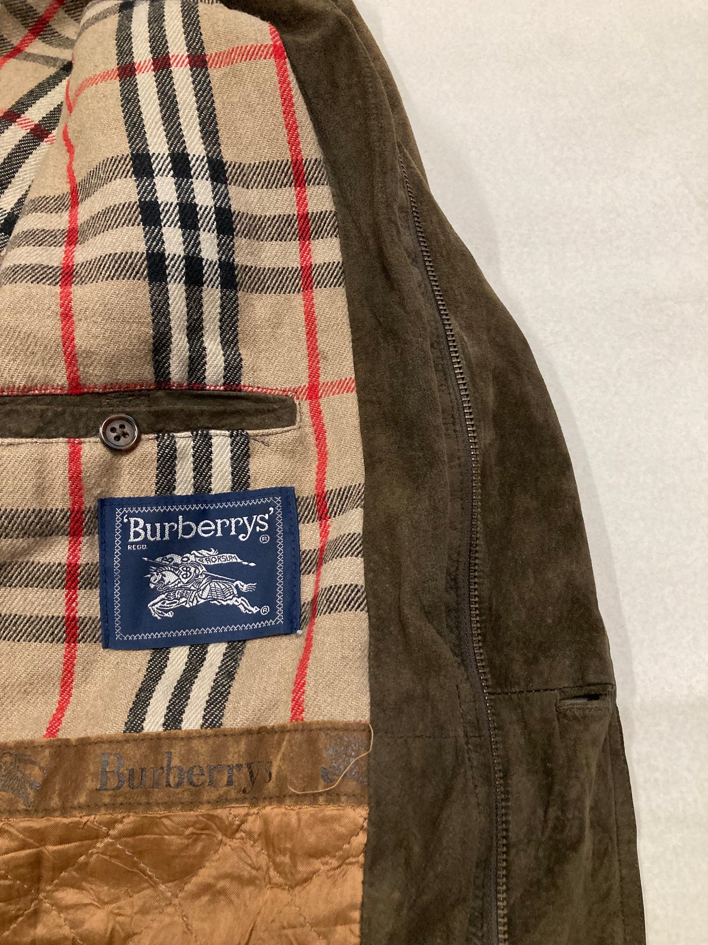Abrigo Largo Burberry ‘Novacheck’ 80s Vintage - L