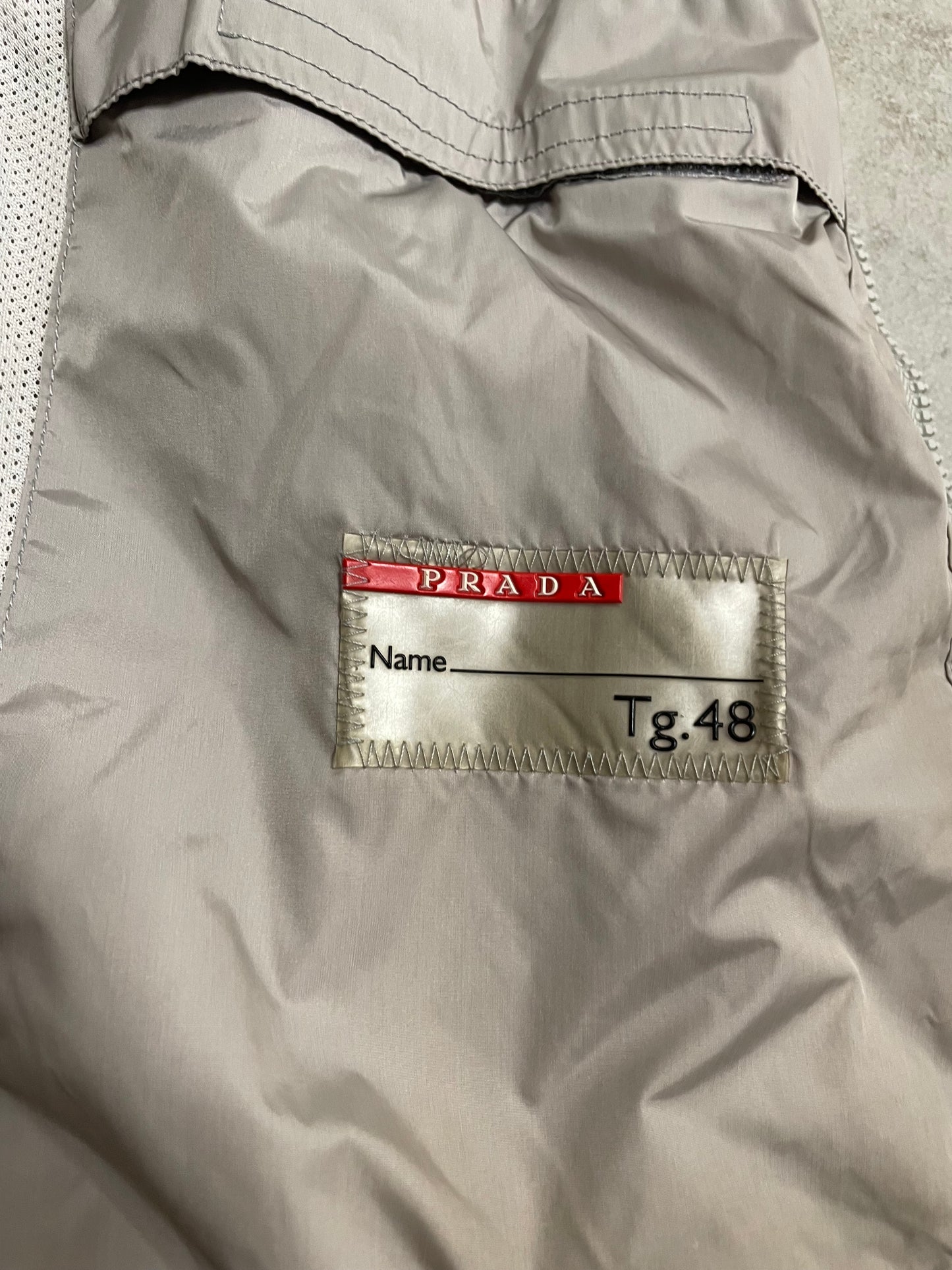 Chaqueta Balaclava Semitransparente Prada Runway SS2000 Vintage - M