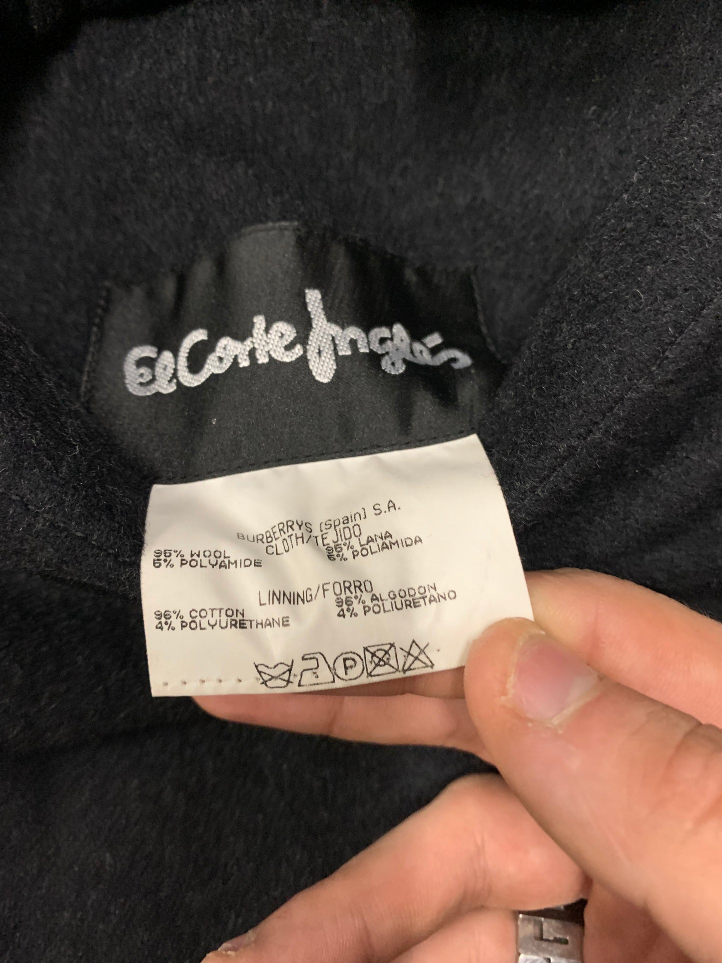 Abrigo Gabardina Vintage Burberry Reversible - L