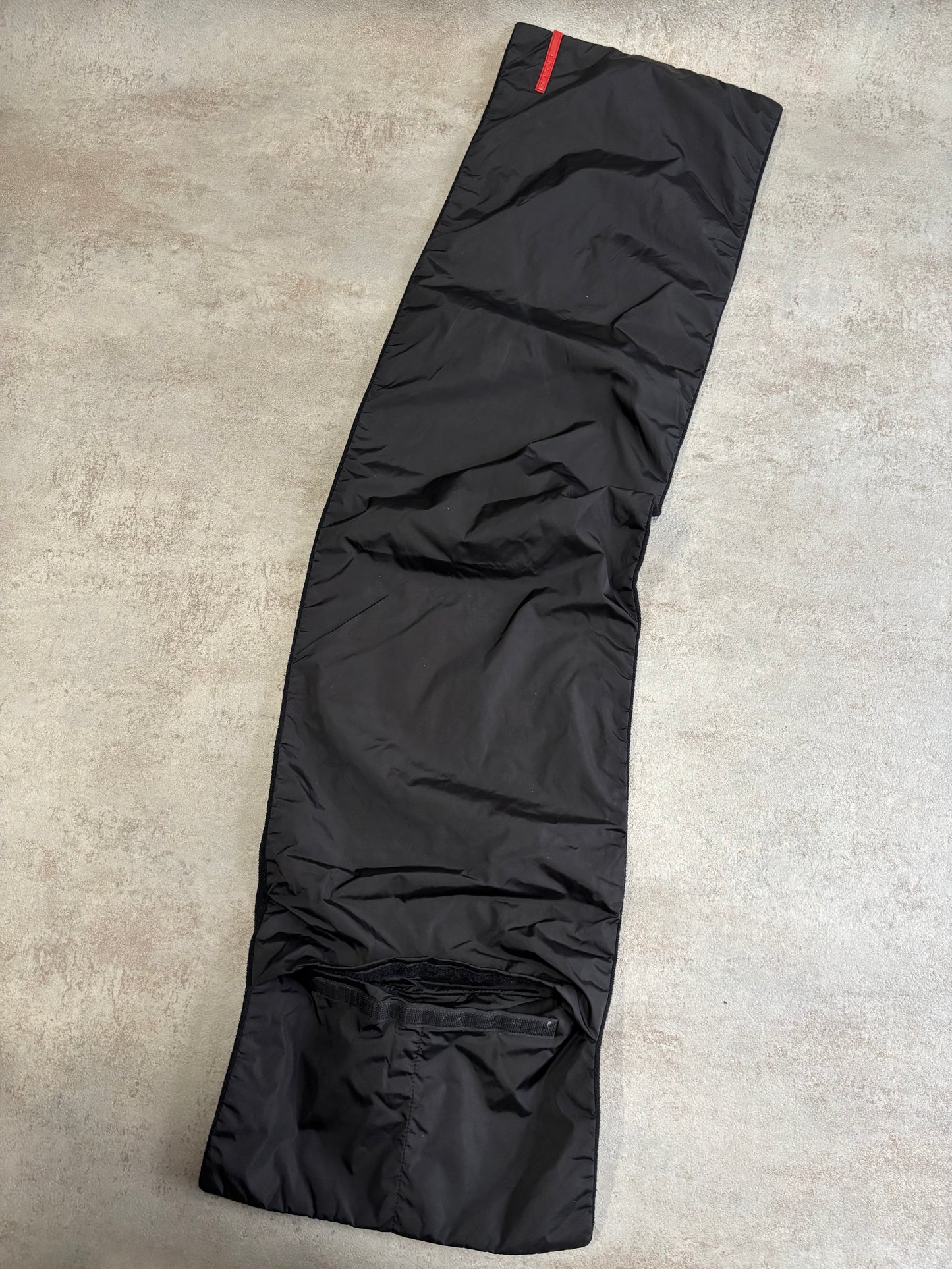 Bufanda Doble Textura Nylon Prada 00s Vintage