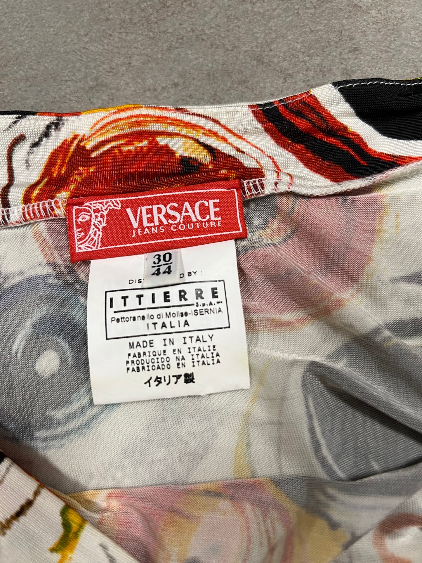 Vestido Estampado Vintage Versace Jeans Couture 00’s - M