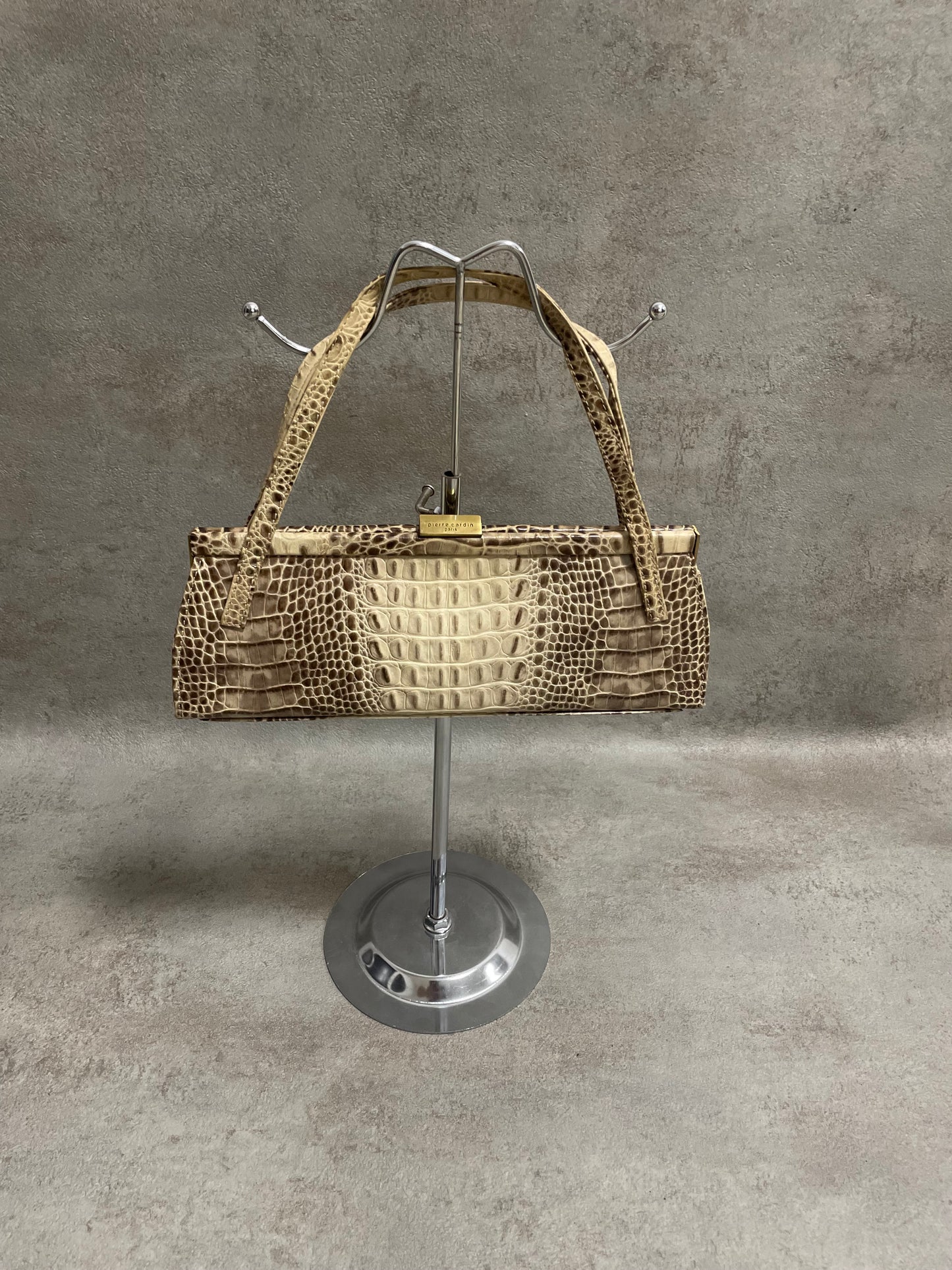 Bolso Baguette Piel ‘Estampado Cocodrilo’ Pierre Cardin 90s Vintage