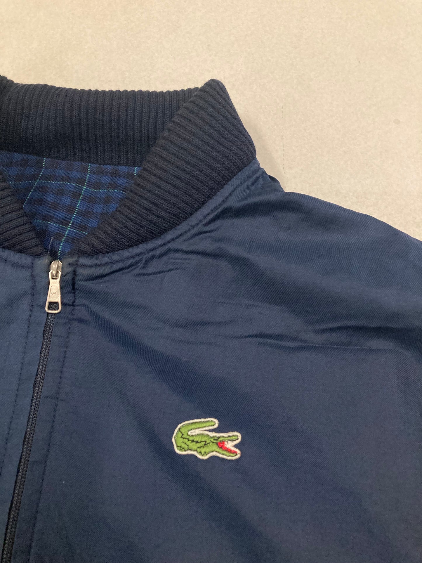 Chaqueta Bomber Reversible Lacoste 90s Vintage - L