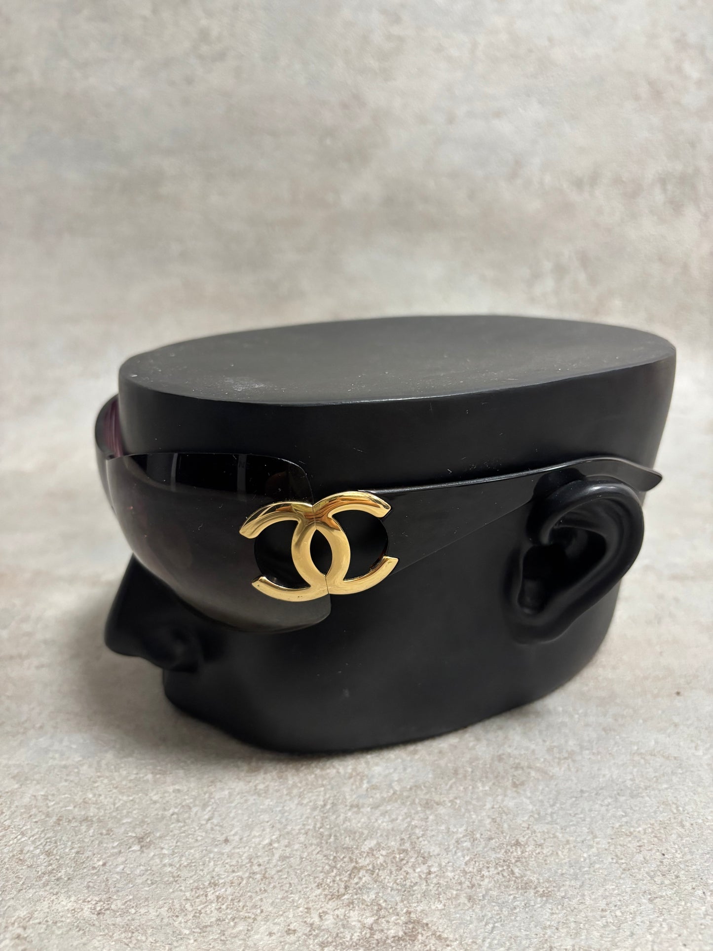 Gafas De Sol Pantalla Chanel ‘Big Logo’ 00s Vintage