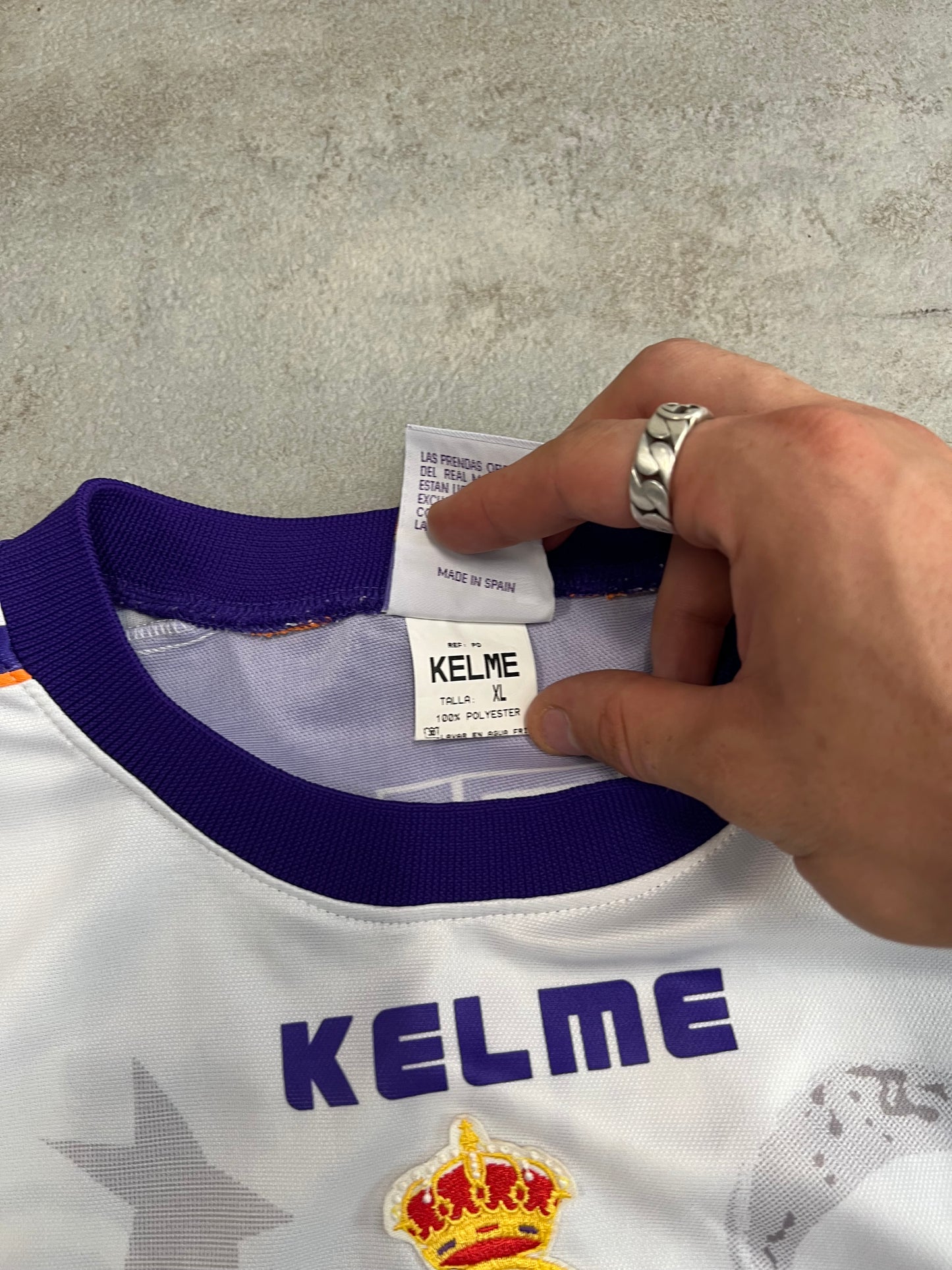 Camiseta Fútbol Vintage Kelme Real Madrid ‘Campeones ‘ 1998 Special Edition Kit - XL