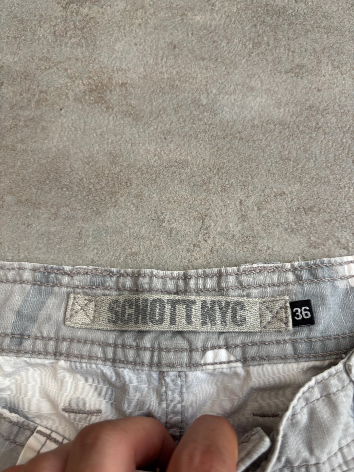 Pantalones Camuflaje Cargo Schott 00s Vintage - L