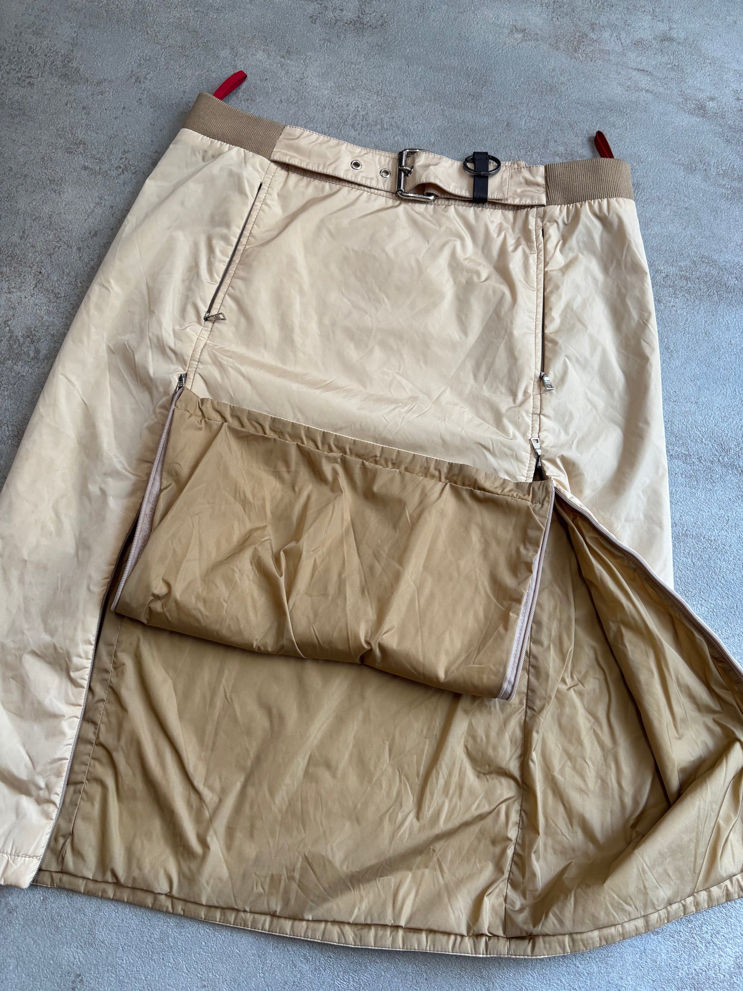 Falda Nylon Prada 00s Vintage - M