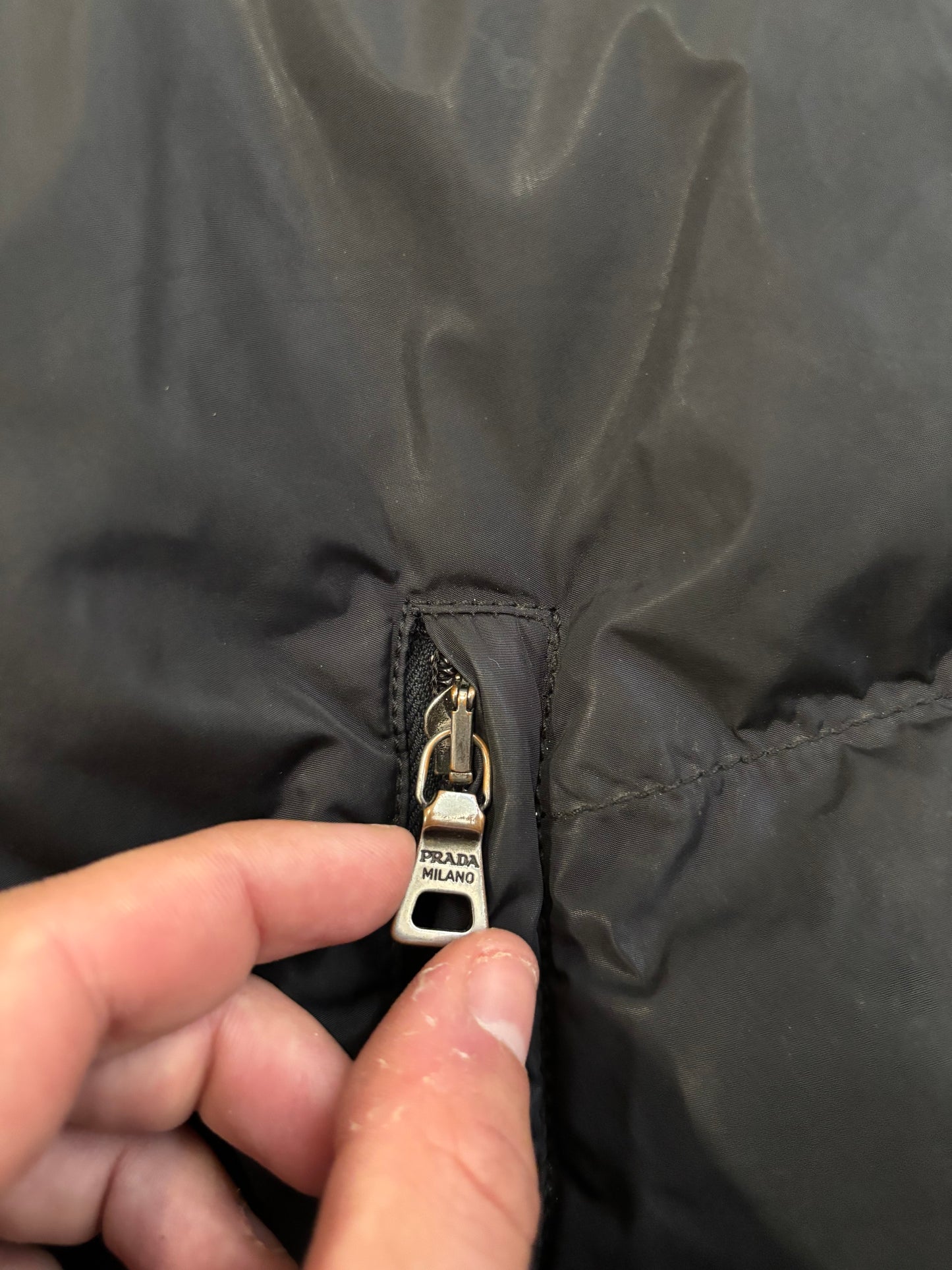 Abrigo Largo Acolchado Prada 00s Vintage - L