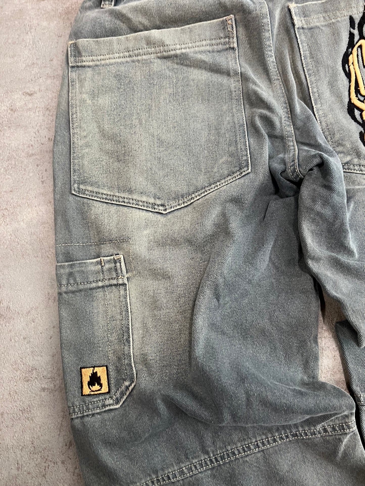 Shorts Baggy Vintage Crema Hip Hop 00’s - L