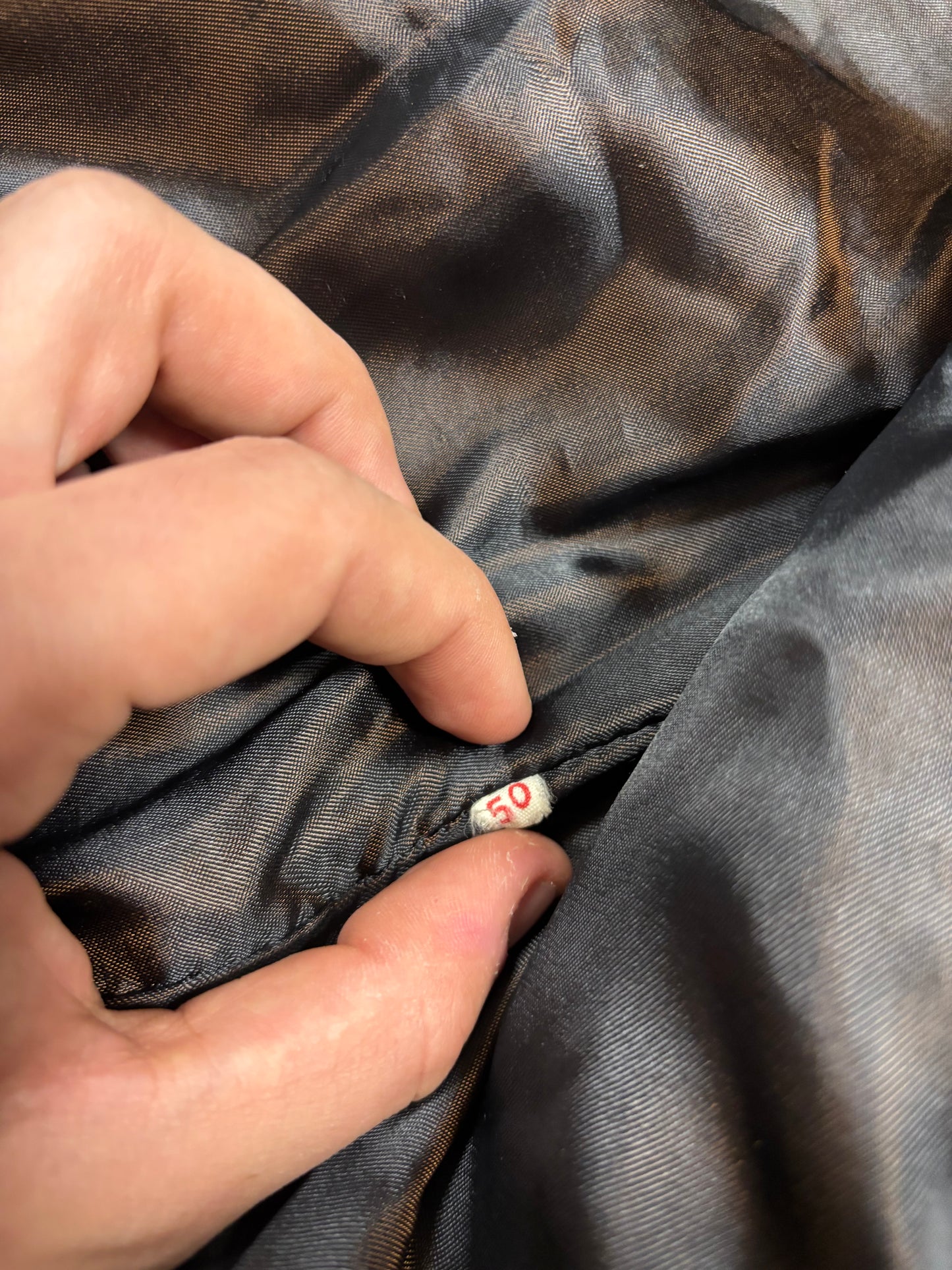 Chaqueta Larga Puffer 100% Cuero Alfredo Esteve 90s Vintage - M