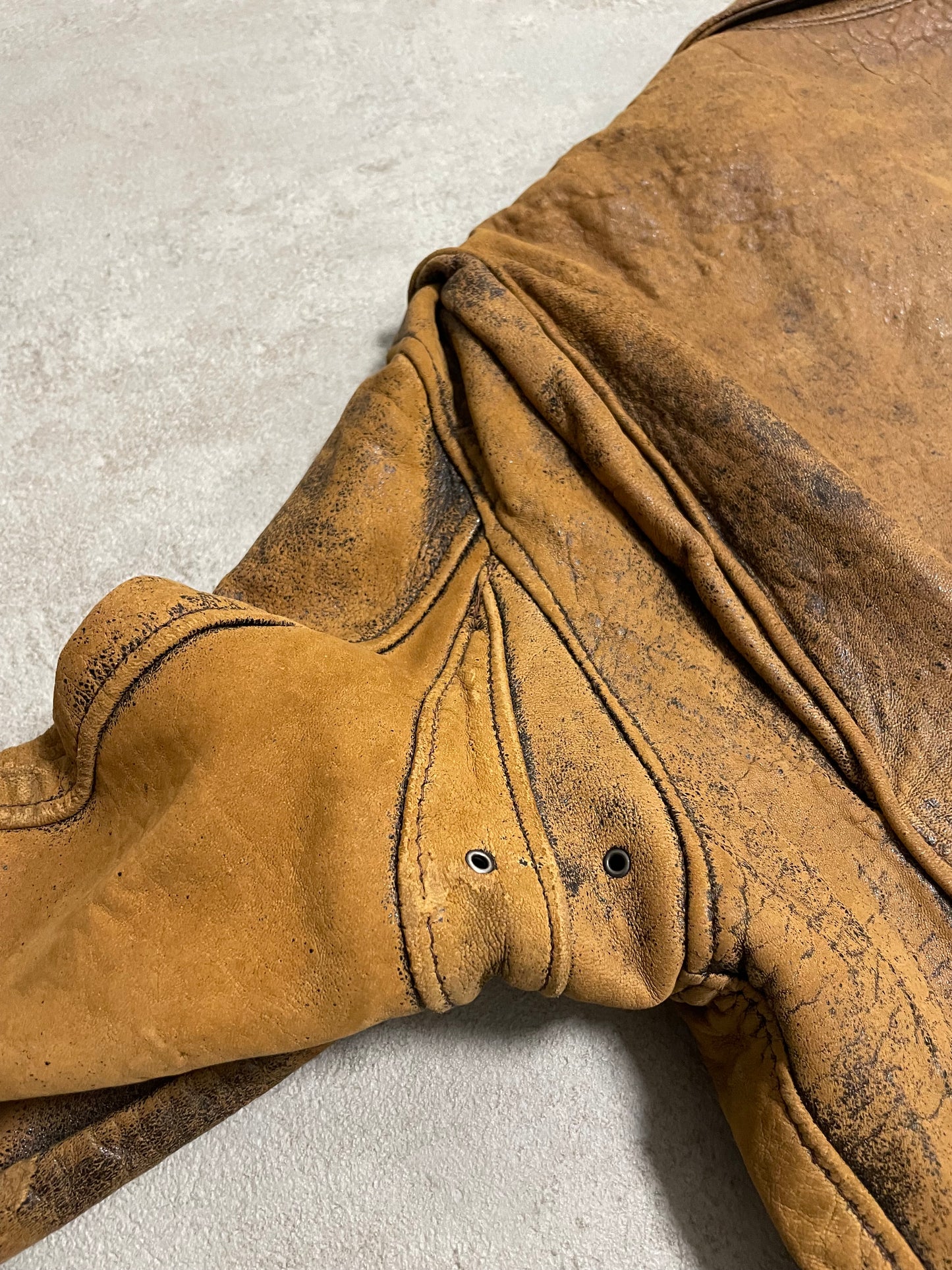 Chaqueta Aviador Cuero Vintage Charles Chevignon 80’s - M