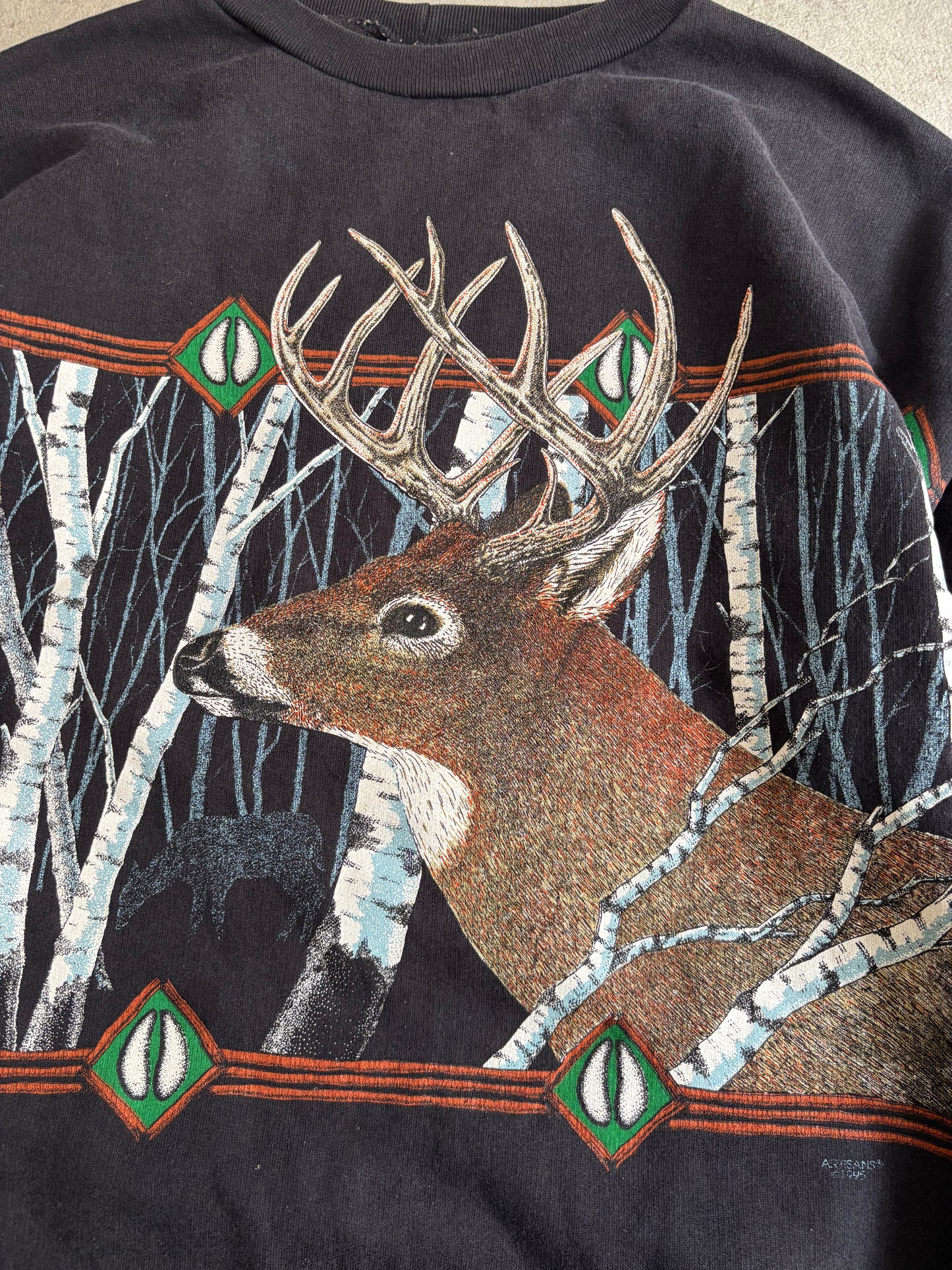 Sudadera ‘Full Print’ Deer 1995 Vintage - L
