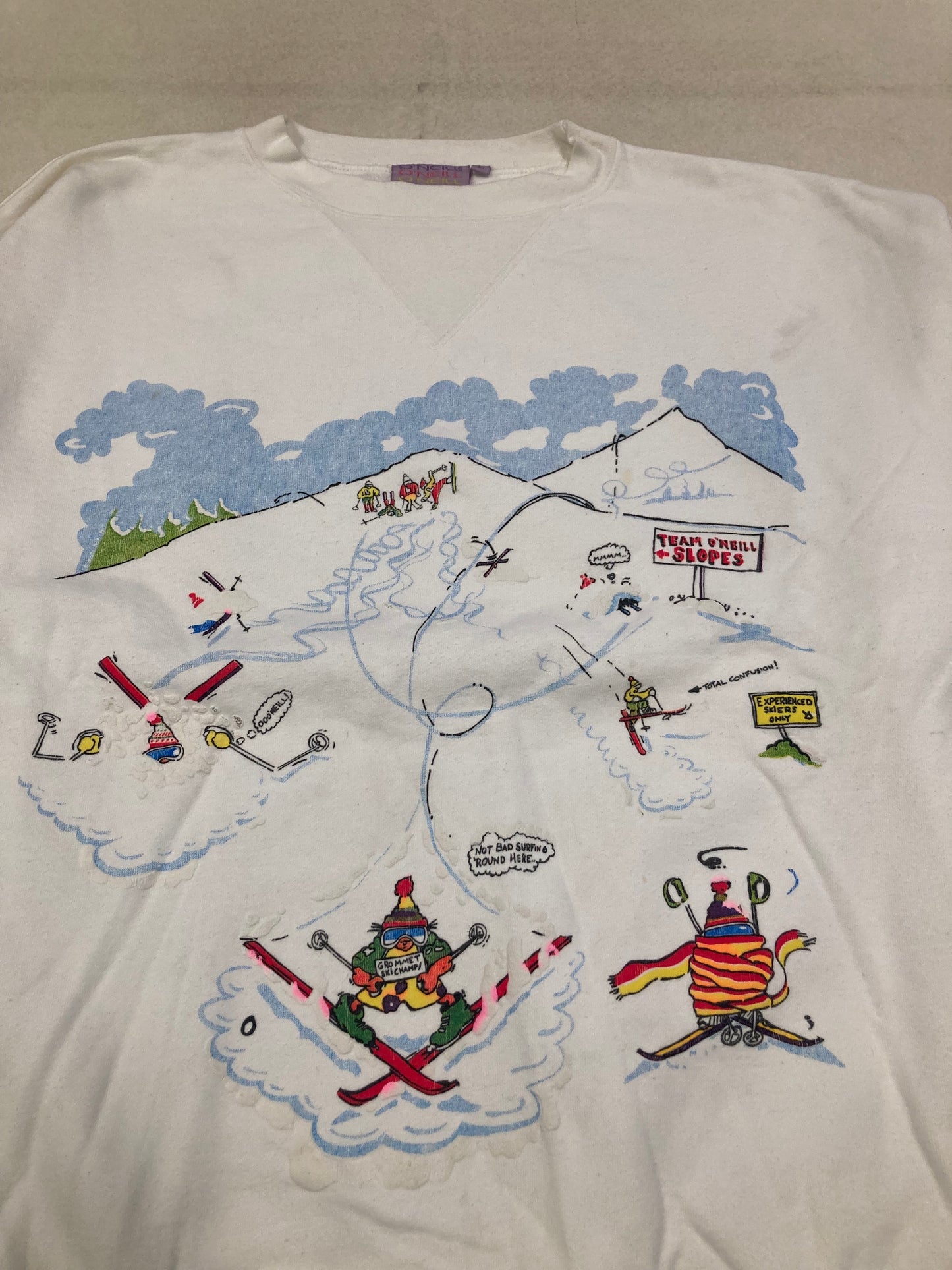 Sudadera O’Neill ‘Snow Graphic Very Rare’ 90s Vintage - L