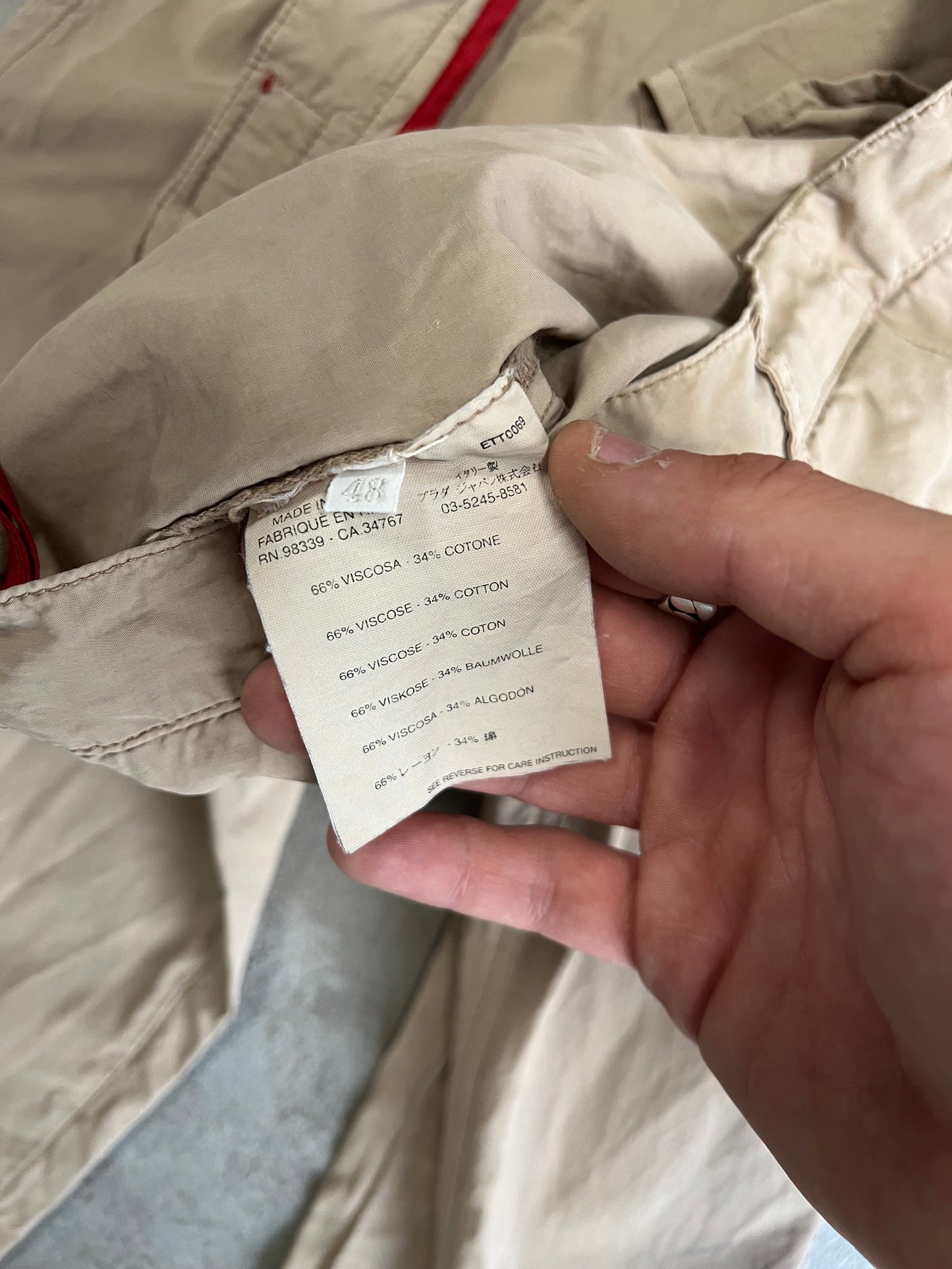 Pantalones Nylon Vintage Prada 00’s - M