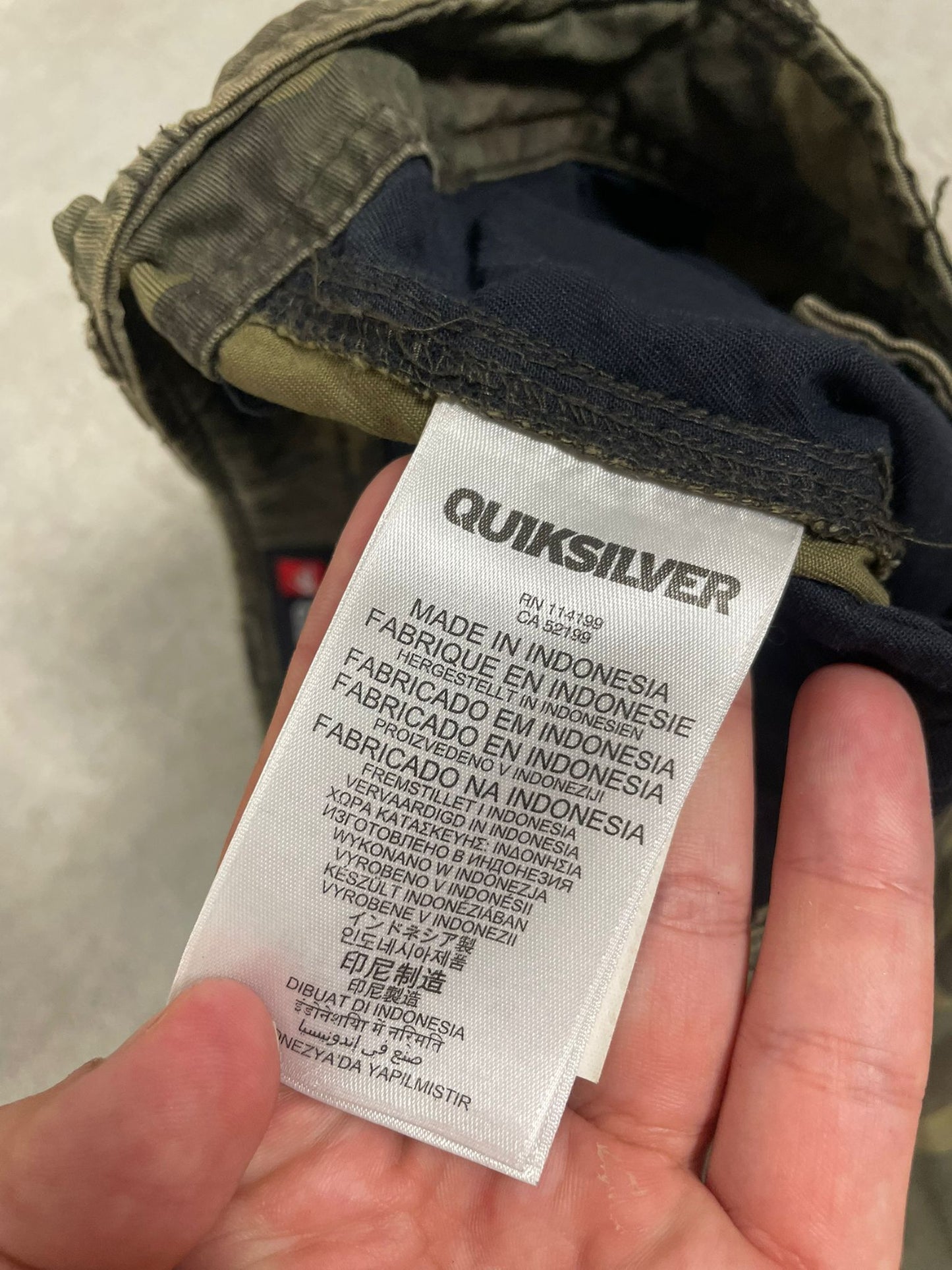 Shorts Camuflaje Cargo Quiksilver - S