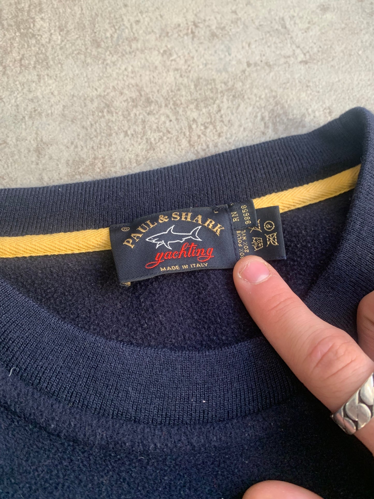 Sudadera Forro Vintage Paul Shark 90’s - L