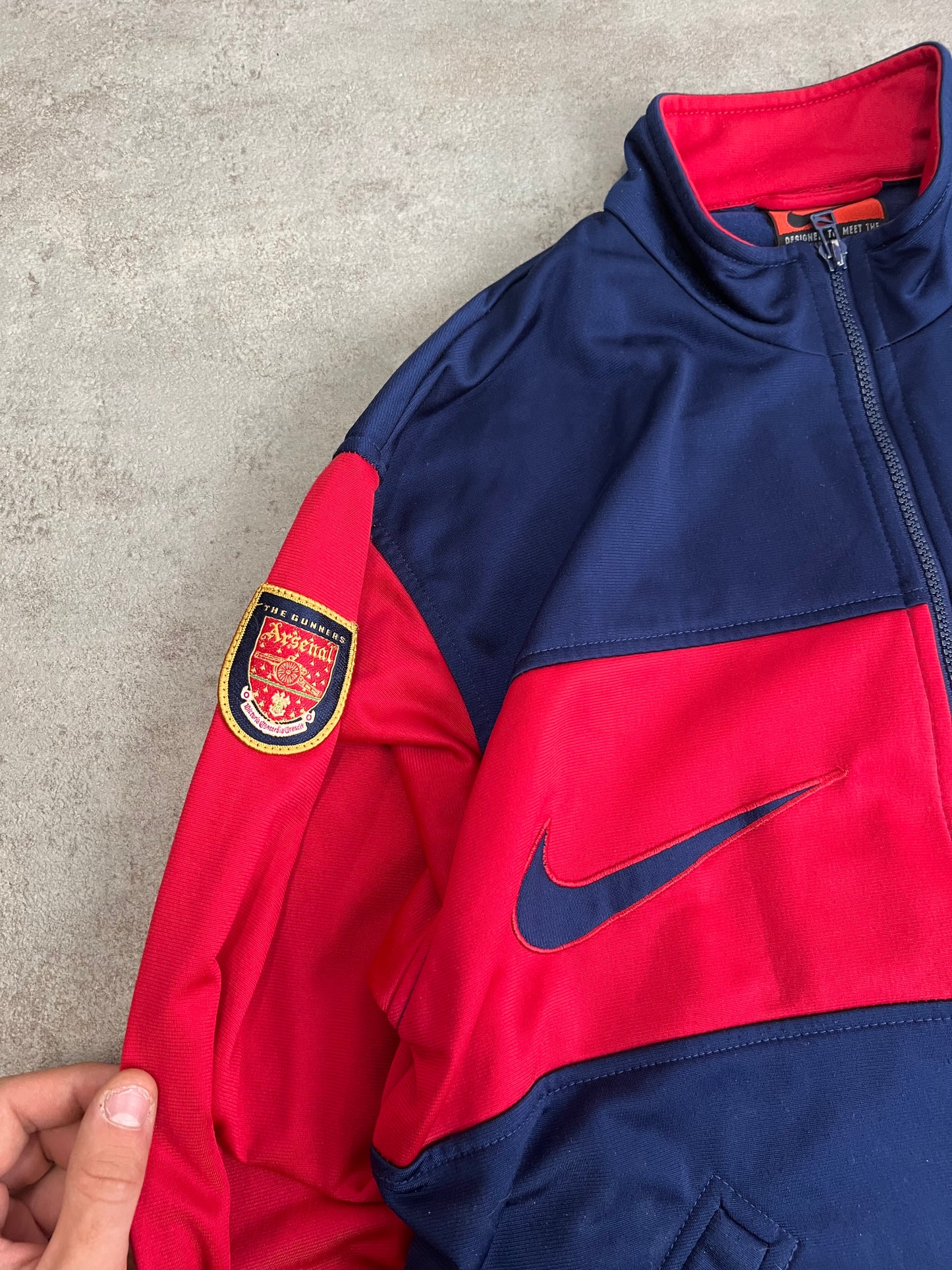 Chaqueta Track Vintage Nike Premier Arsenal 90’s Very Rare - L