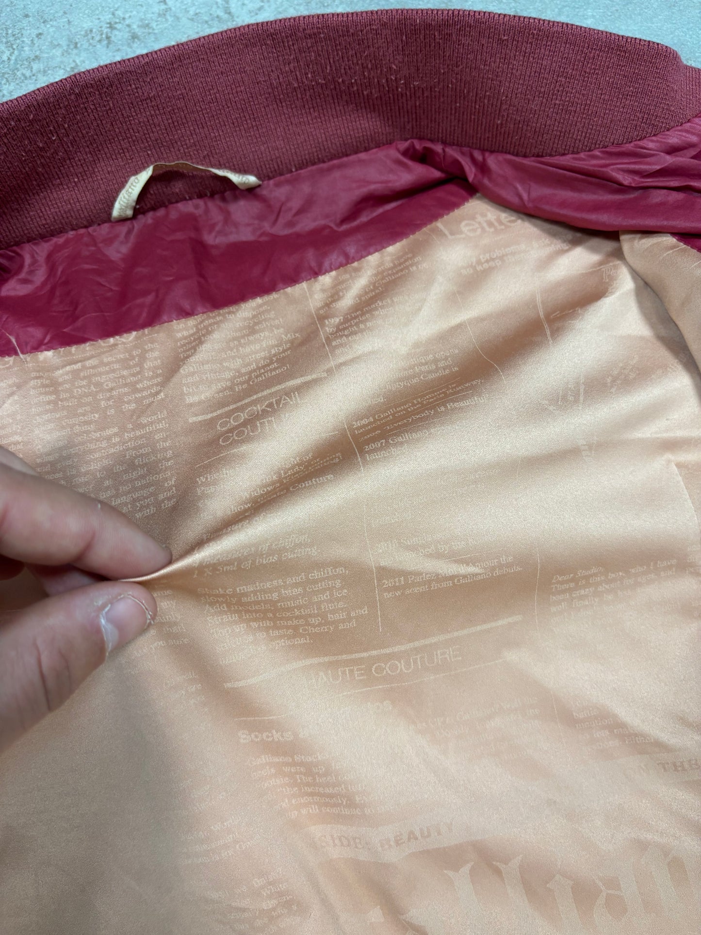 Chaqueta Bomber Parachute Galliano 00s Vintage - S