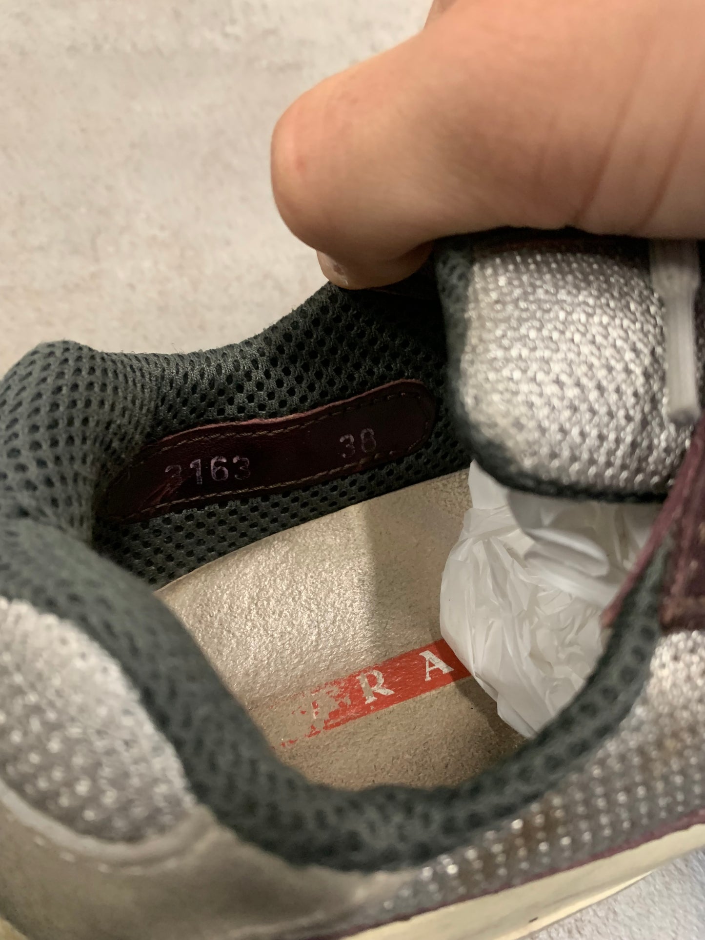 Zapatillas Vintage Prada America’s Cup ‘Burdeos’ - 38
