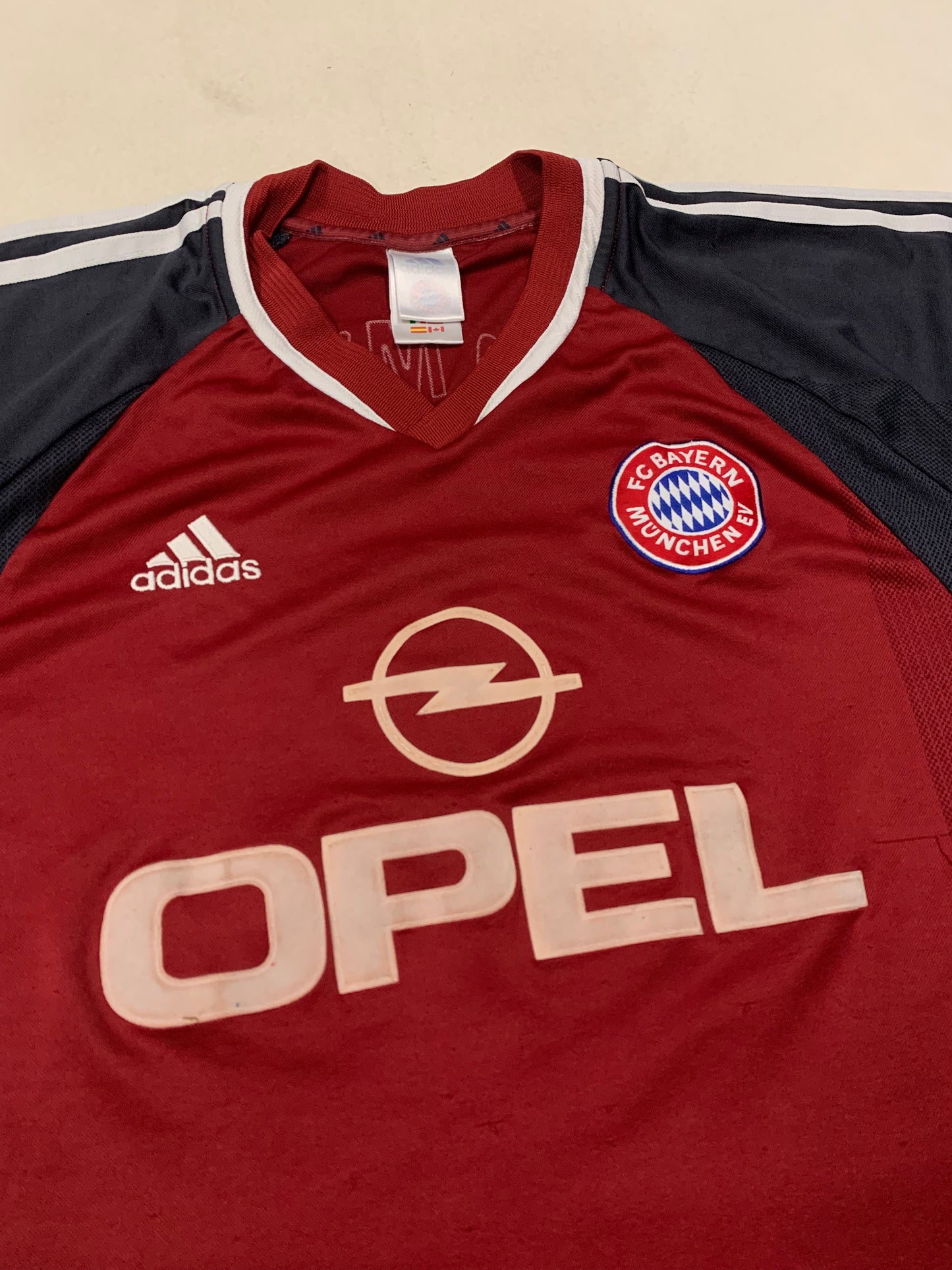Camiseta Vintage Adidas Bayer Múnich 2001 Kit - L