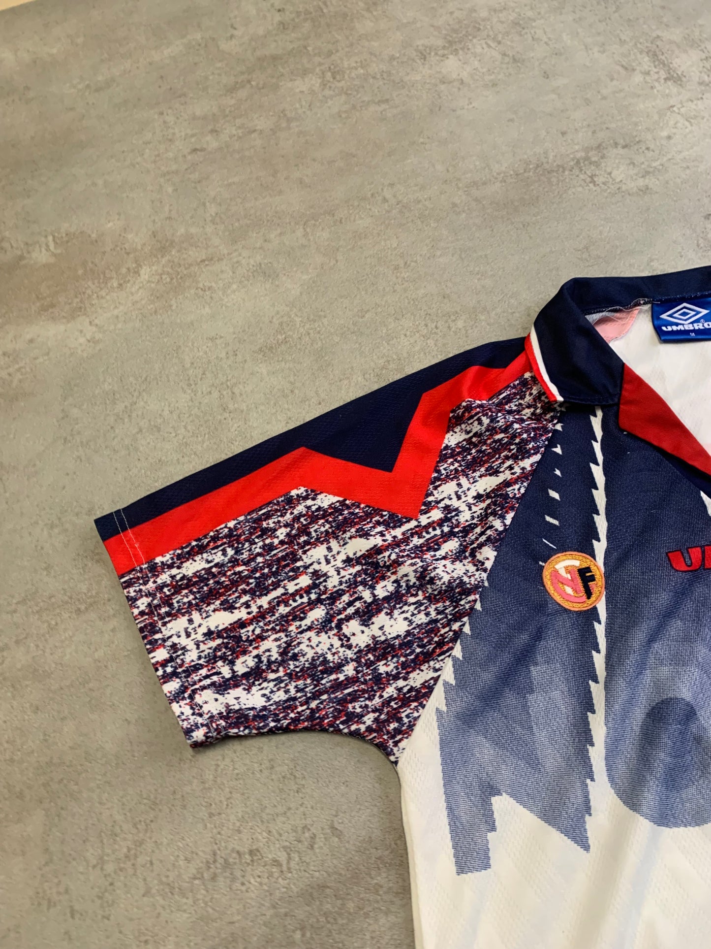 Camiseta Fútbol Vintage Umbro Norway 1997 Away Kit - M