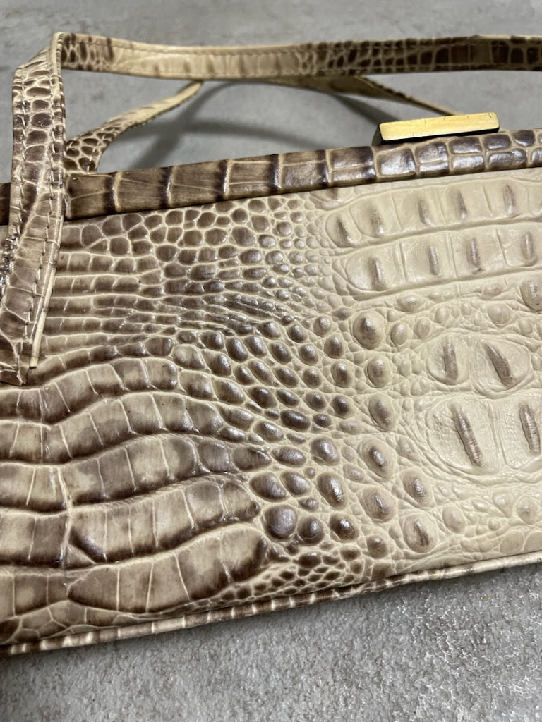 Bolso Baguette Piel ‘Estampado Cocodrilo’ Pierre Cardin 90s Vintage