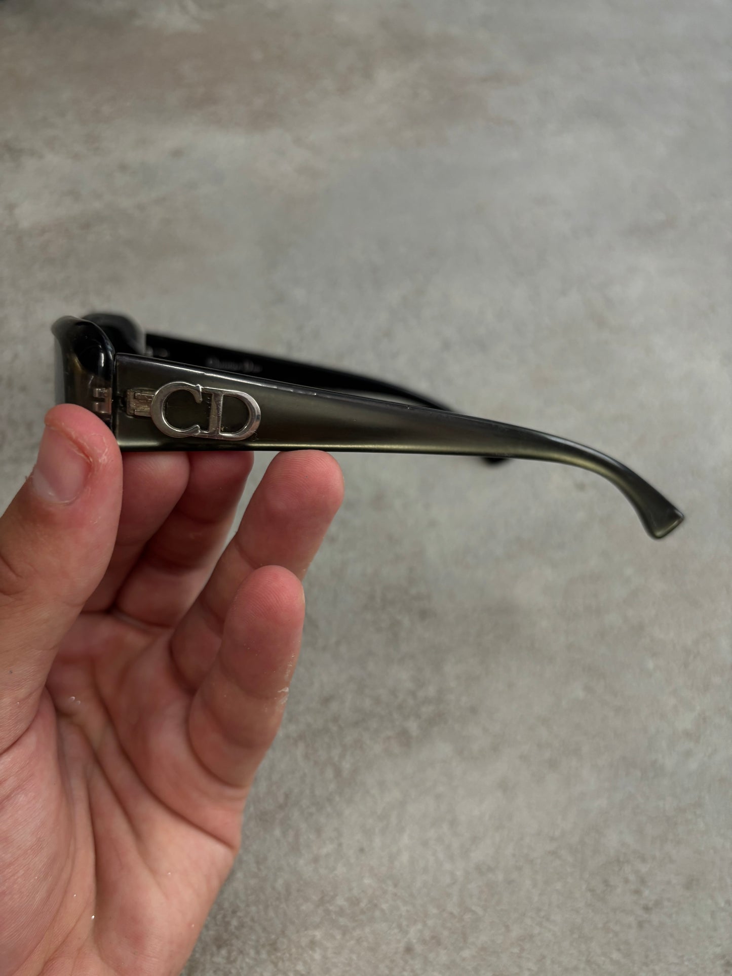 Gafas Rectangulares Brillantes Christian Dior 90s Vintage