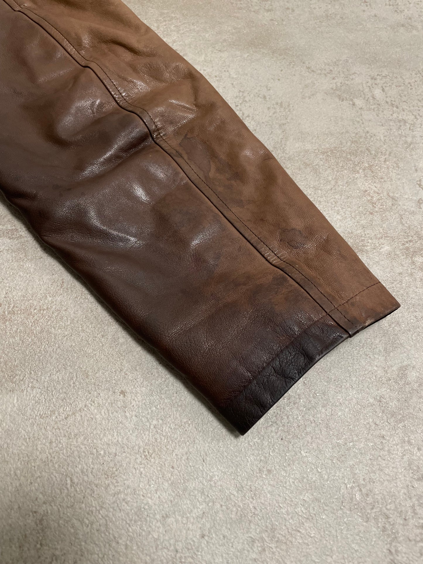 Chaqueta Piel Faded Burberry 00s Vintage - M