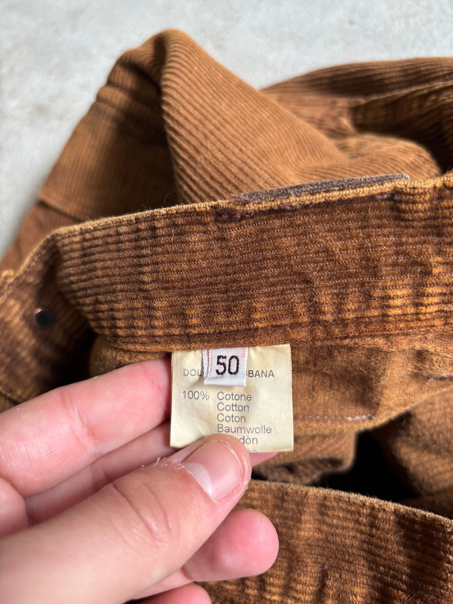 Pantalones Pana Cargo Dolce & Gabbana 00s Vintage - M