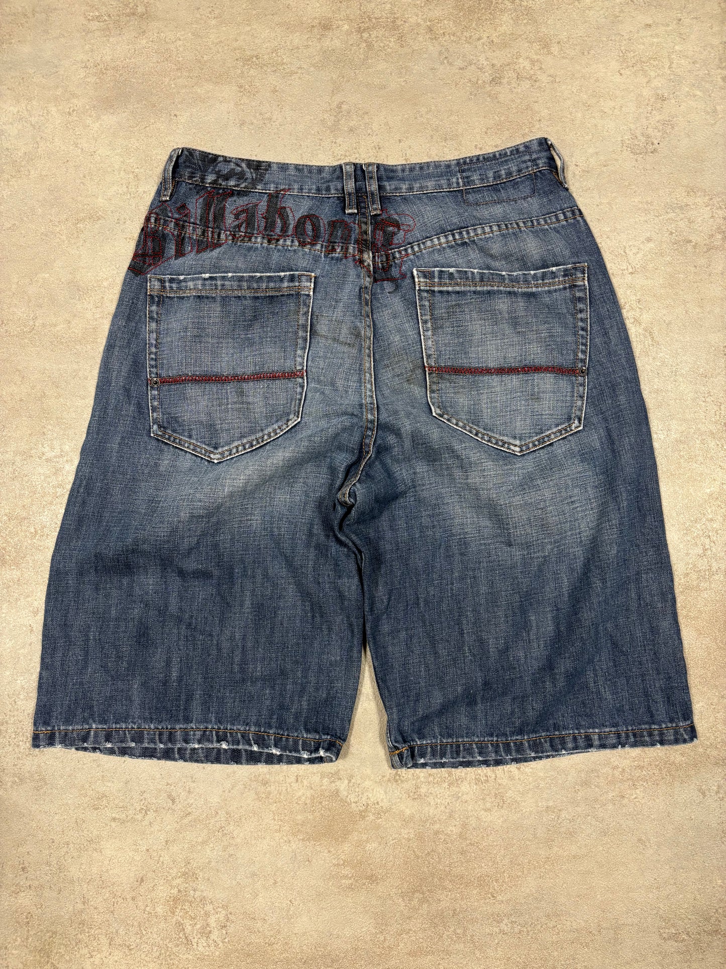 Shorts 3/4 Billabong ‘Logo Embroidered’ 00s Vintage - M