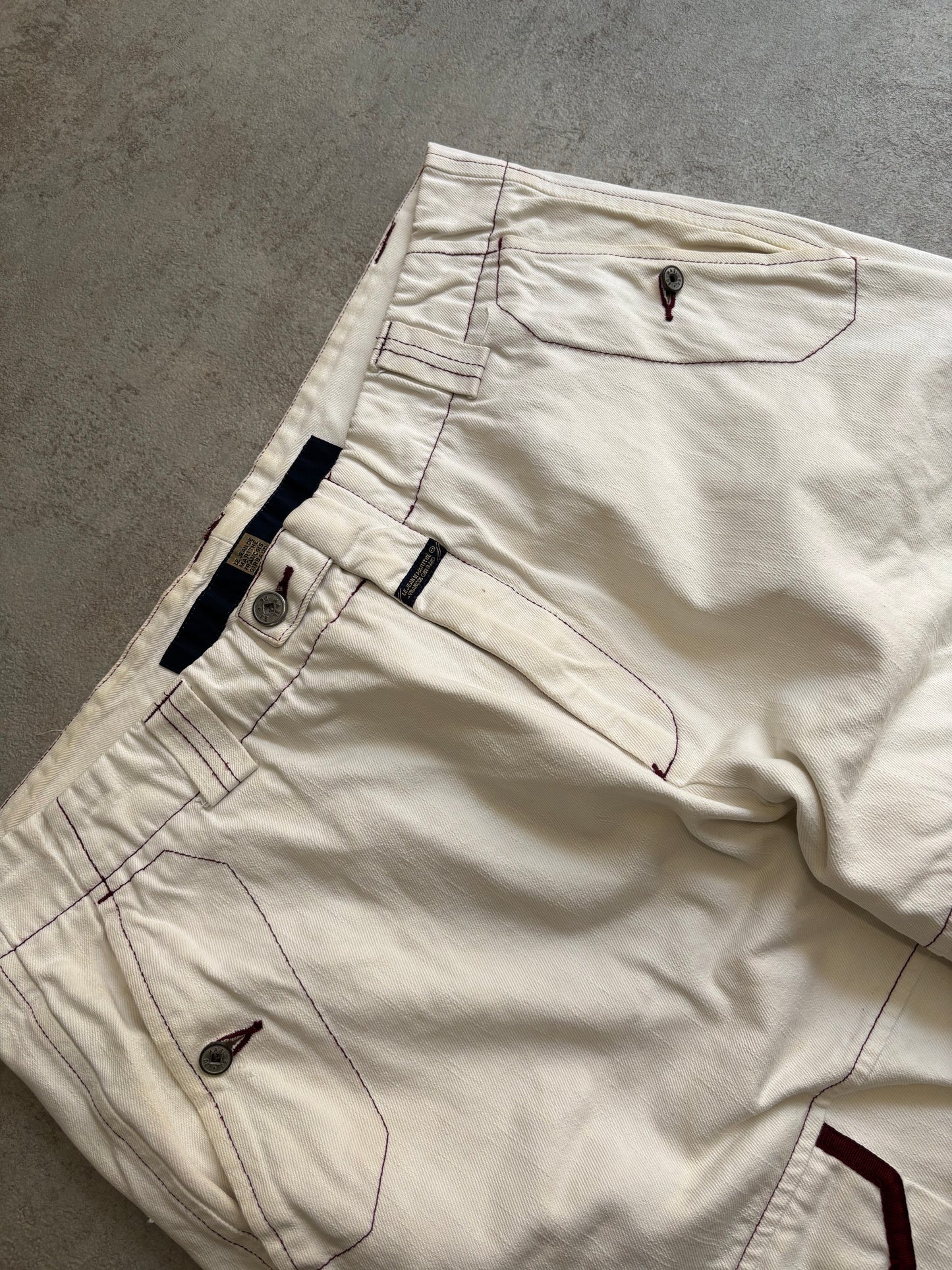 Pantalones Baggy Stripes Marithé François + Girbaud 00s Vintage - XL