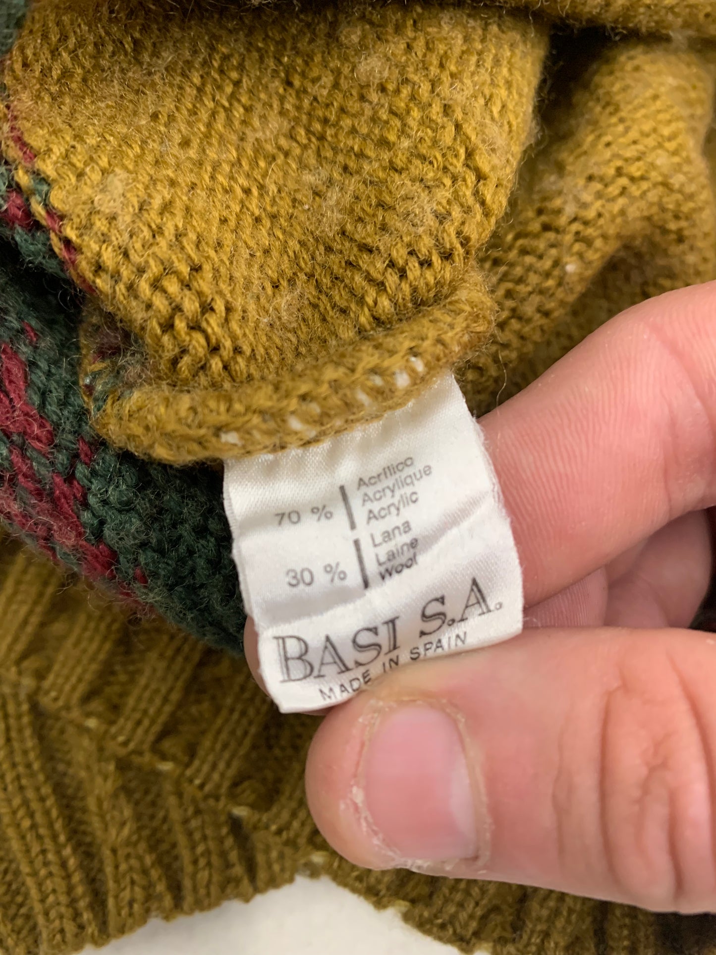 Jersey Vintage Lacoste Bordado - S