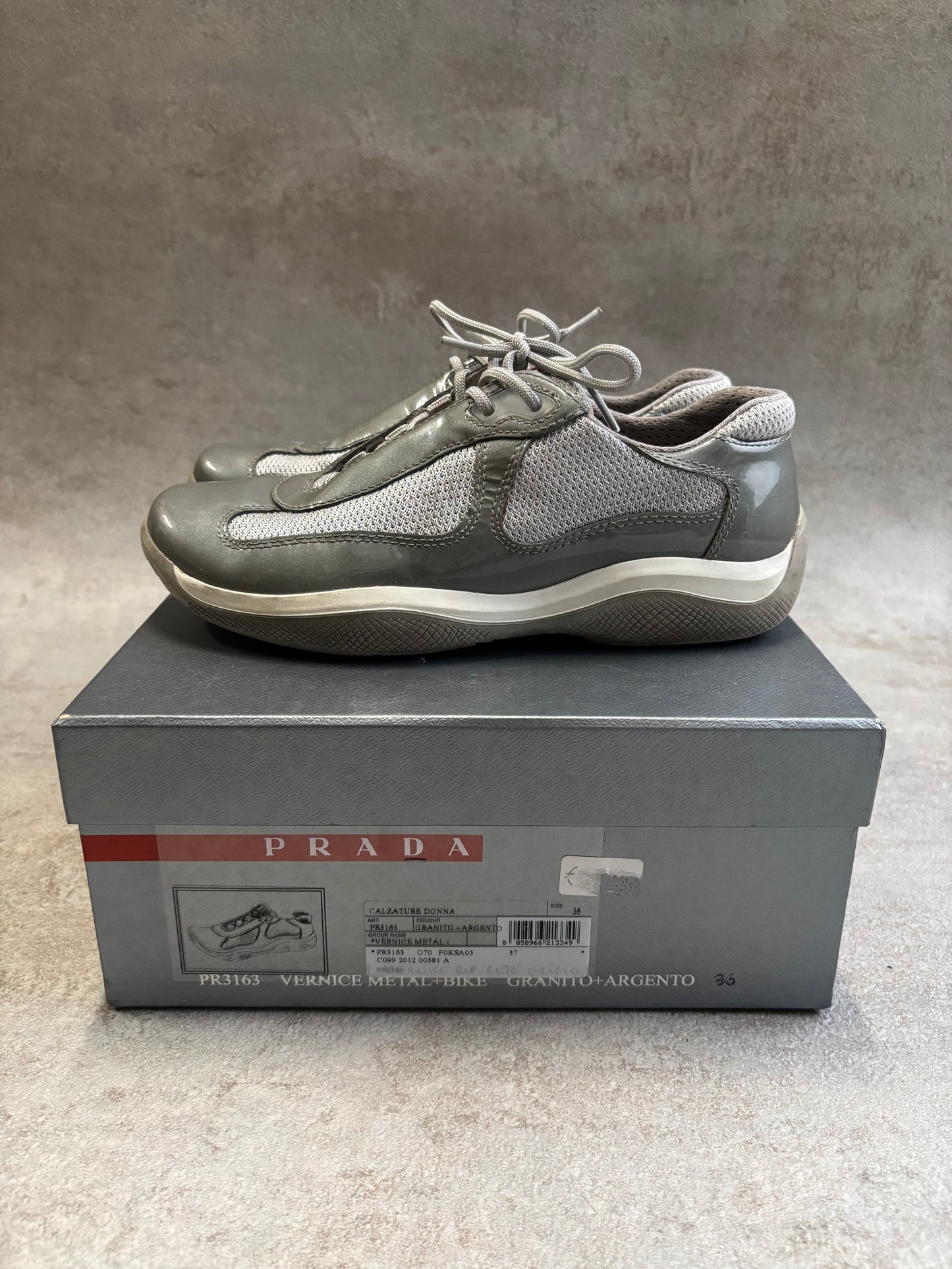 Zapatillas Charol Prada America’s Cup 00s Vintage + OG Case - 37,5