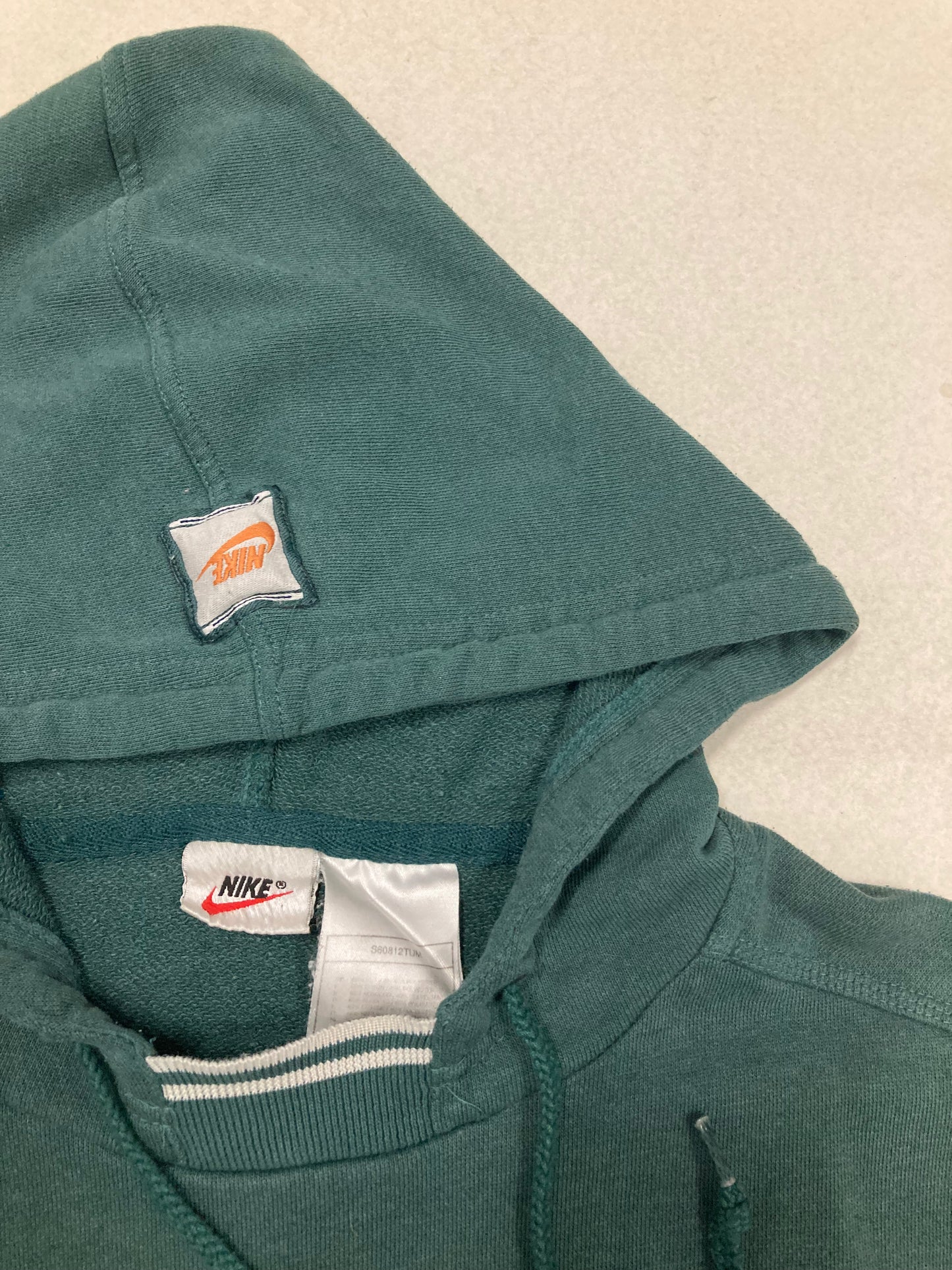 Hoodie Nike ‘Big Logo Embroidered’ 90s Vintage - L