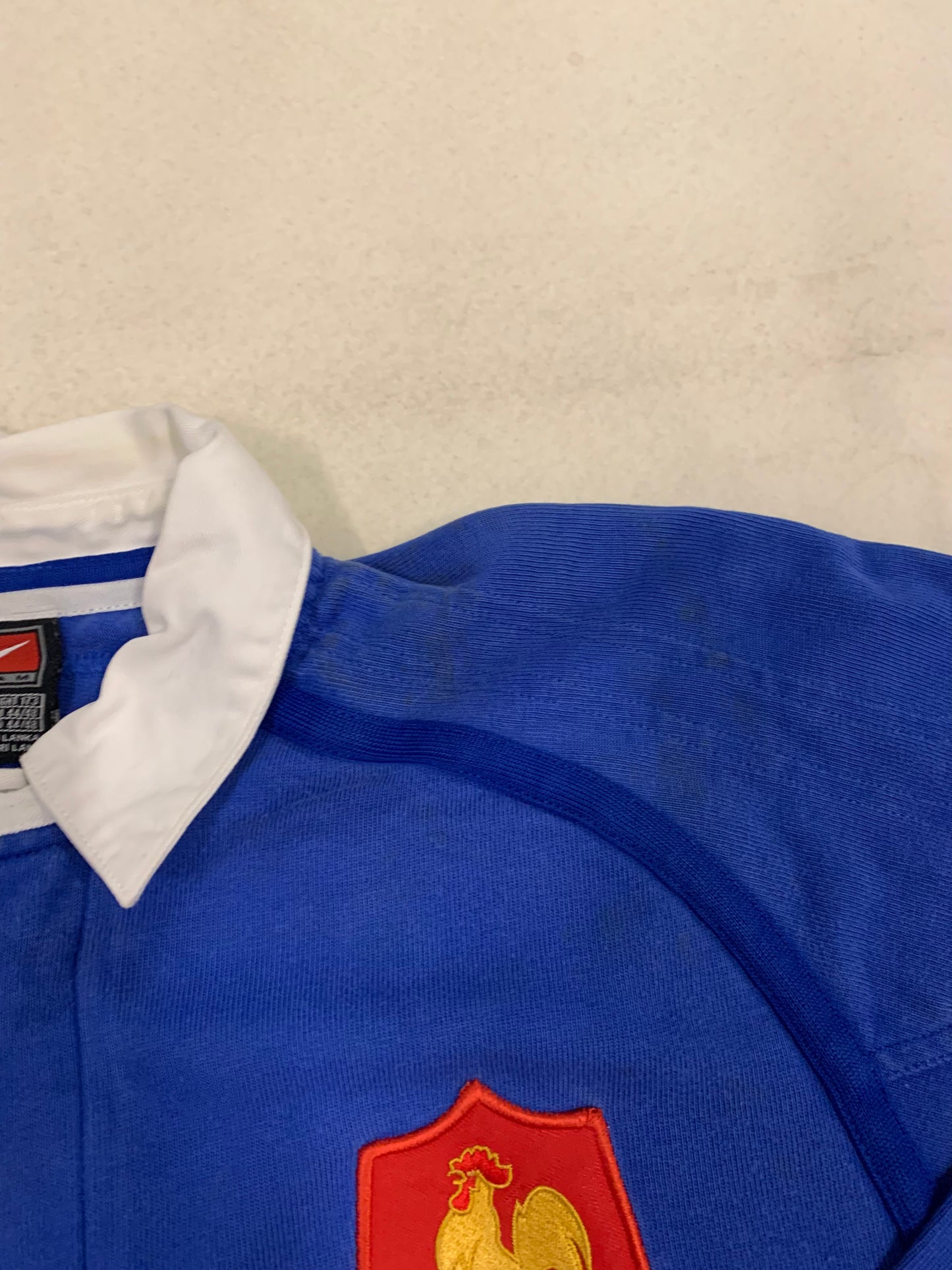 Polo Vintage Manga Larga Nike Team 90’s Francia - M