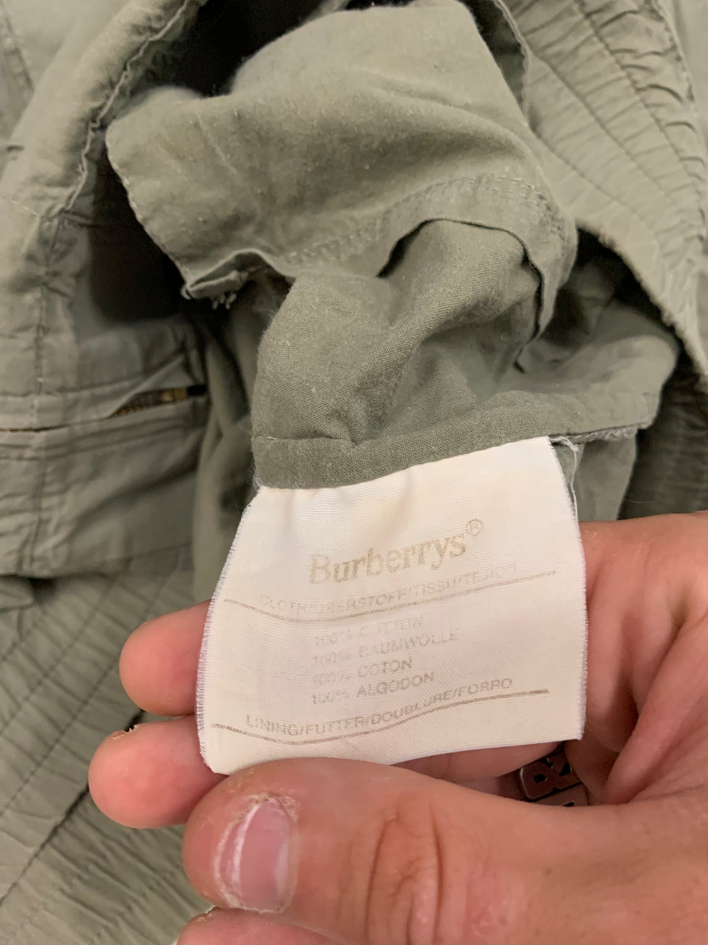 Chaqueta Vintage Burberry Cargo Aviator - M