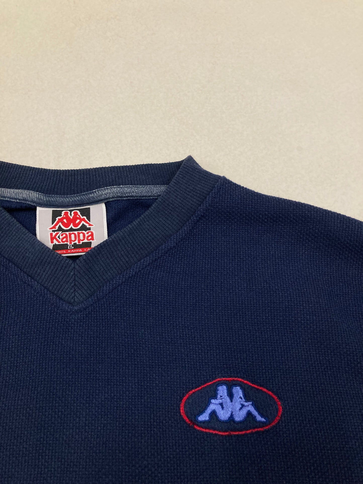 Sudadera Kappa 90s ‘All Embroidered’ Vintage - M