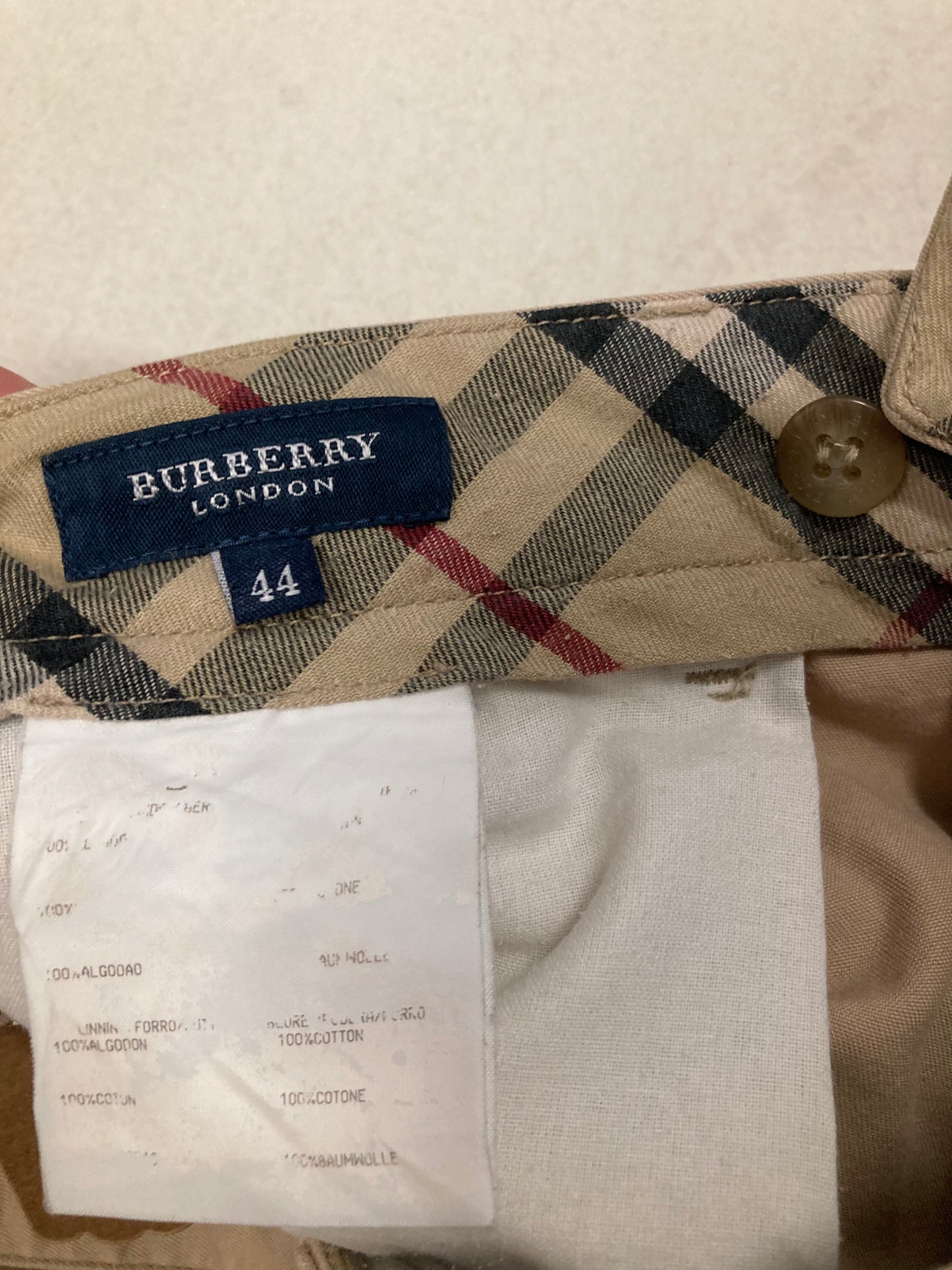 Pantalones Chinos Vintage Burberry-M