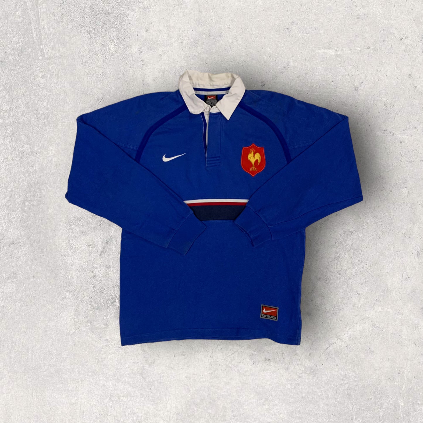 Polo Vintage Manga Larga Nike Team 90’s Francia - M