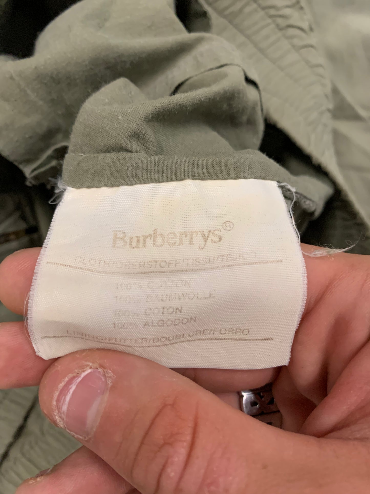 Chaqueta Vintage Burberry Cargo Aviator - M