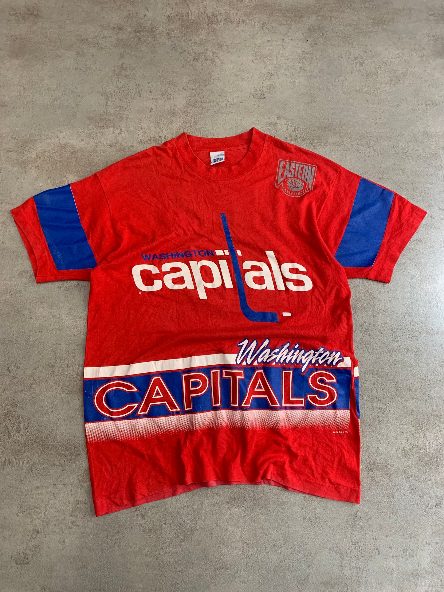 Camiseta Vintage Salem Sportwear 1994 Washington Capitals - XL