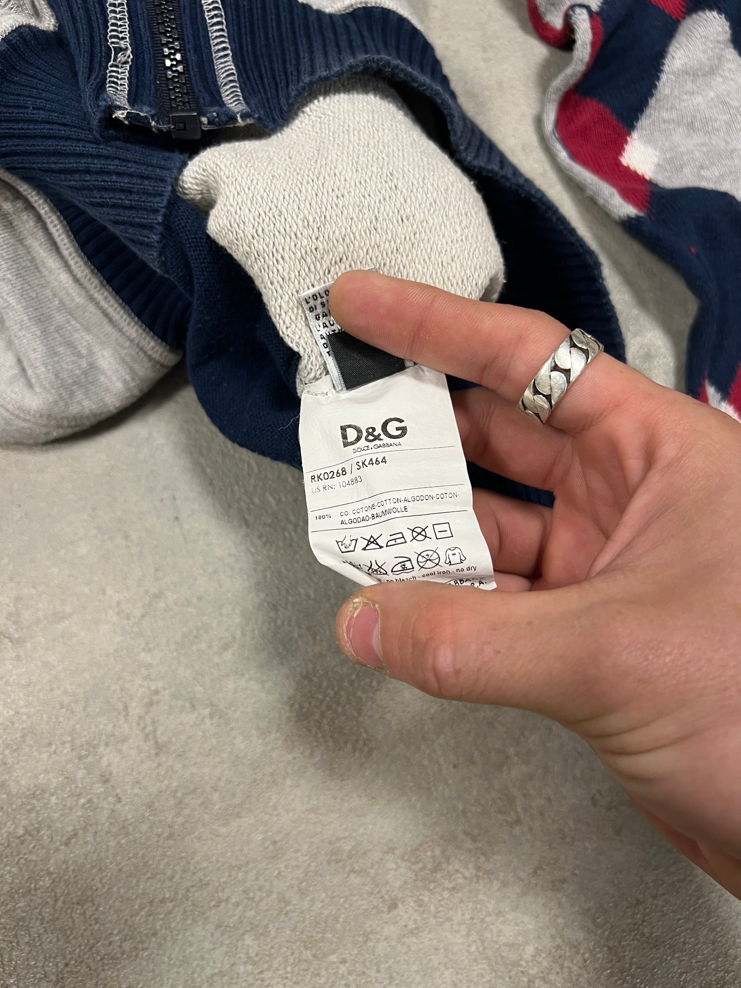 Jersey Hoodie Vintage Dolce & Gabbana 00’s - M