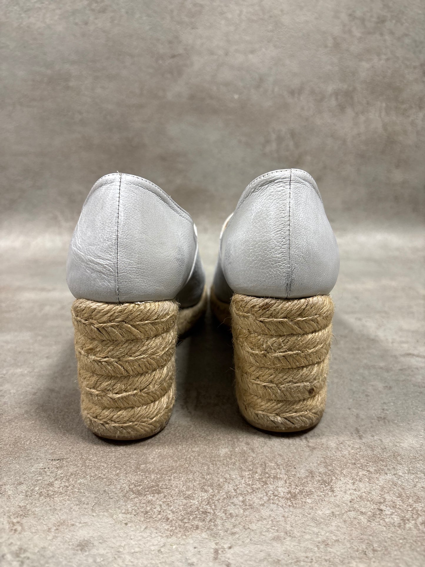 Zapatos Plataforma Tacón Cuero Chanel 00s Vintage - 37