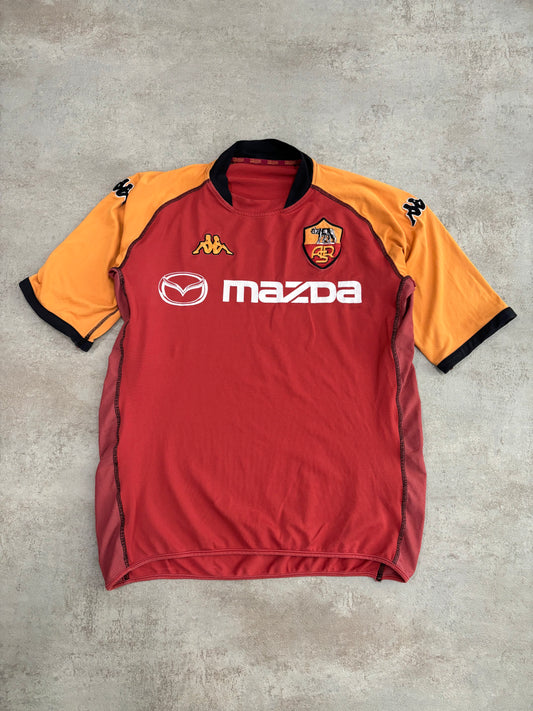 Camiseta Local Europea Kappa Roma 2002/2003 Vintage - S